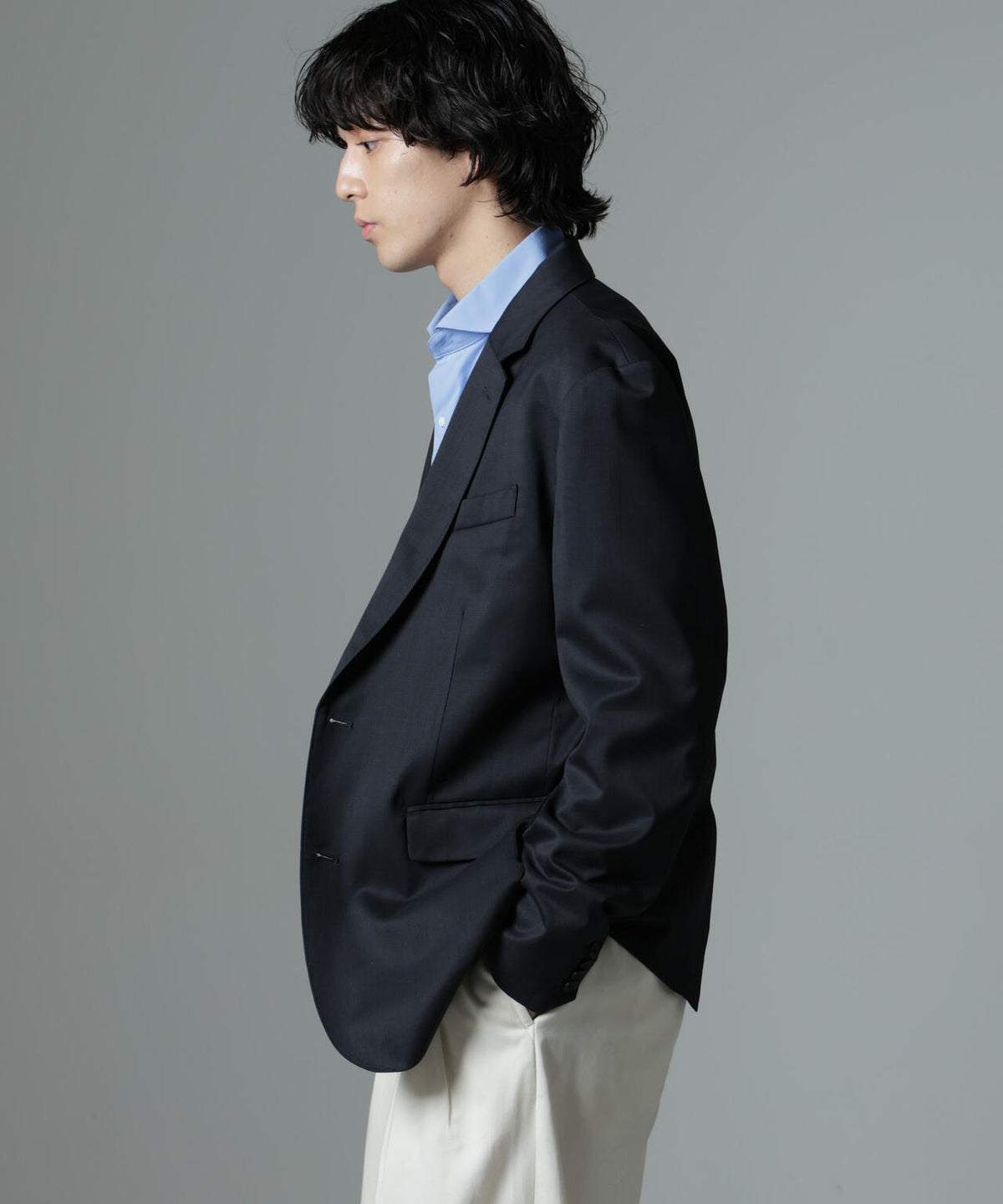 「N JACKET PREMIUM」RENU(R)T/Wシャドーチェックジャケット(セットアップ可)