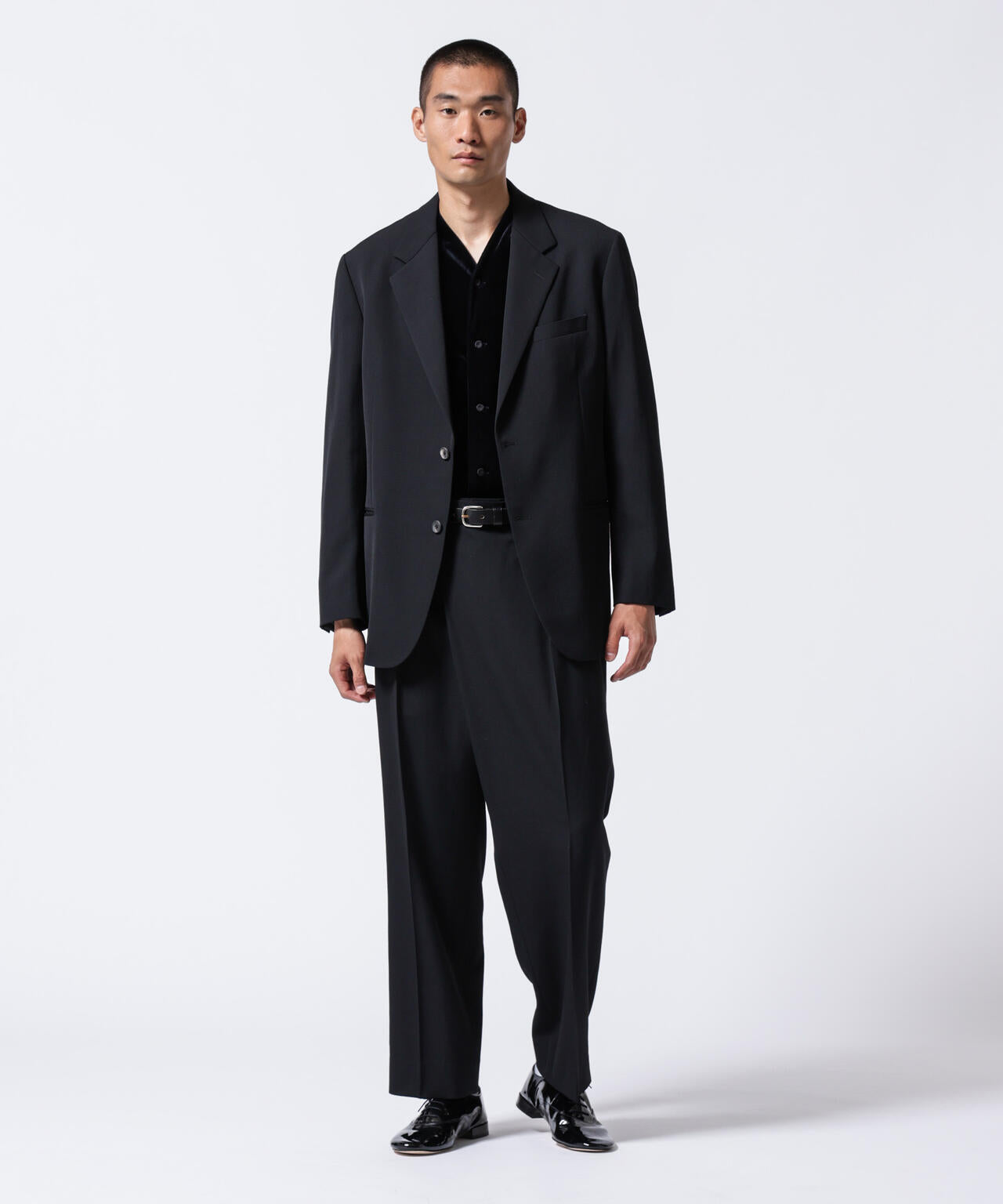 「ASSEMBLANC」2/60ウール2B サックジャケット(セットアップ可)