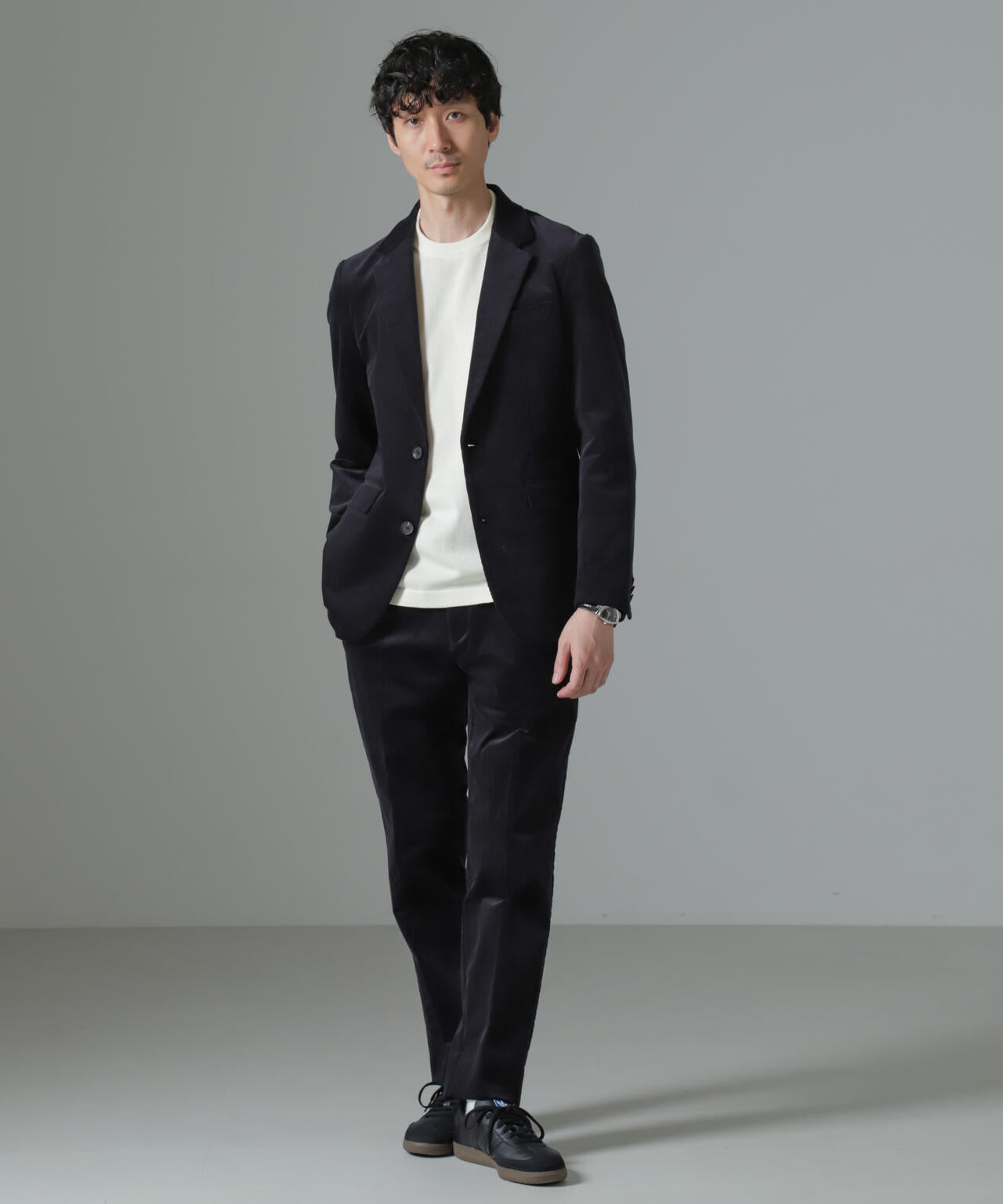 「Damerino」コットンコーデュロイストレッチセットアップ