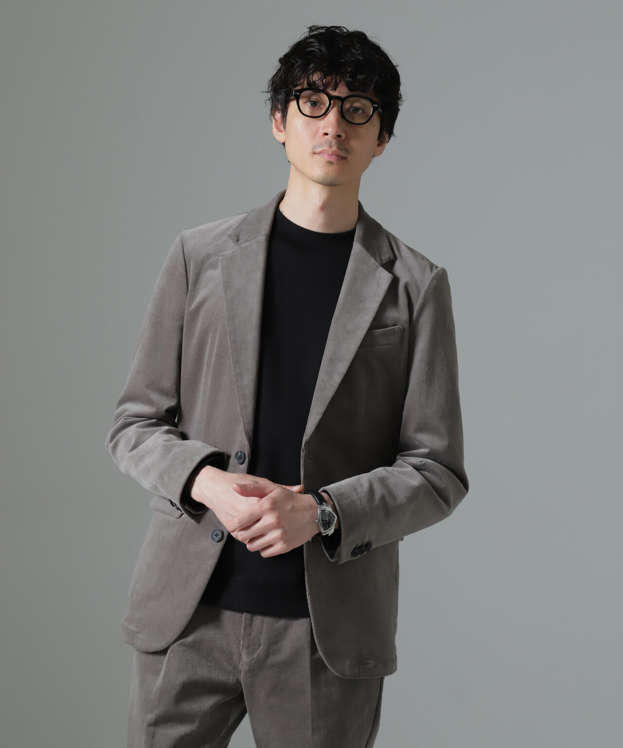 「Damerino」コットンコーデュロイストレッチセットアップ