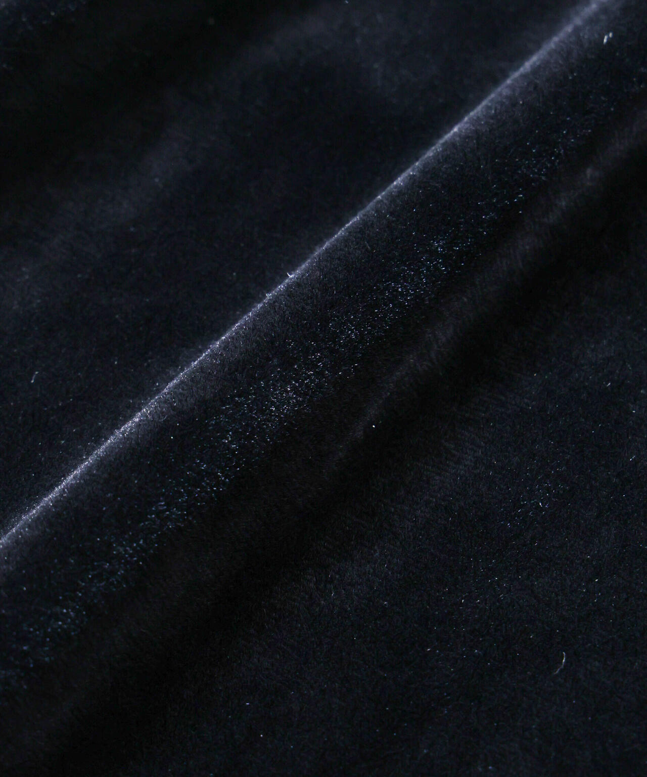 「ASSEMBLANC」トリアセテートベルベットシャツブルゾン