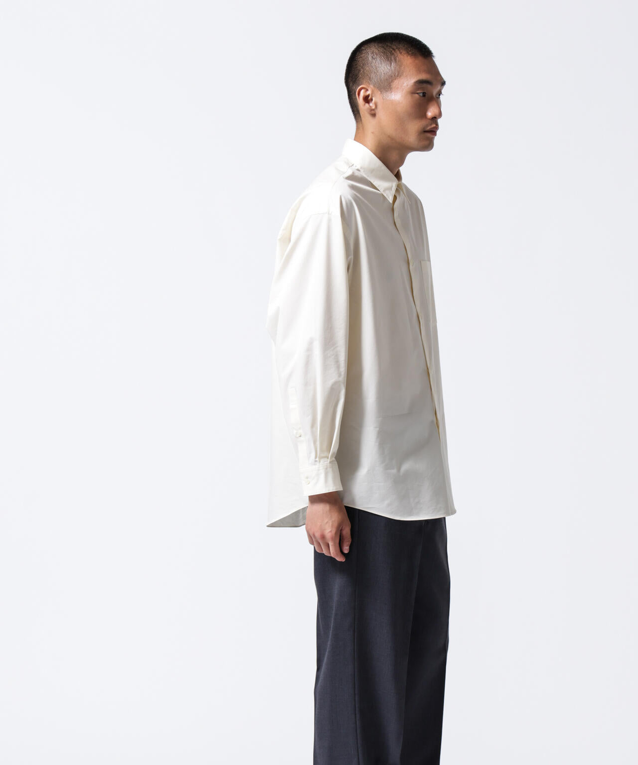「ASSEMBLANC」タイニーカラーオーバーサイズシャツ