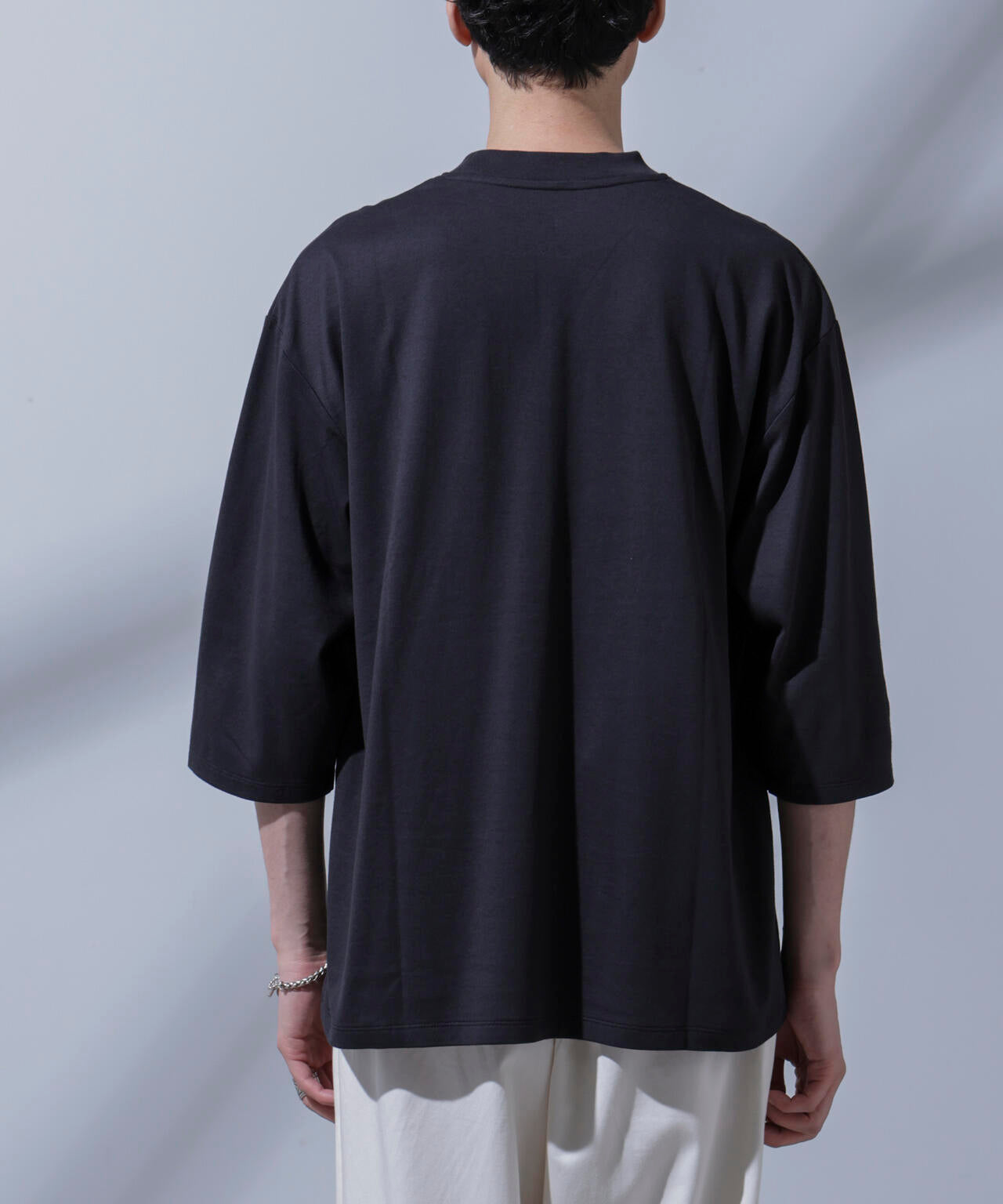 Anti Soaked(R) 汗染み防止 クルーネックワイドTシャツ七分袖