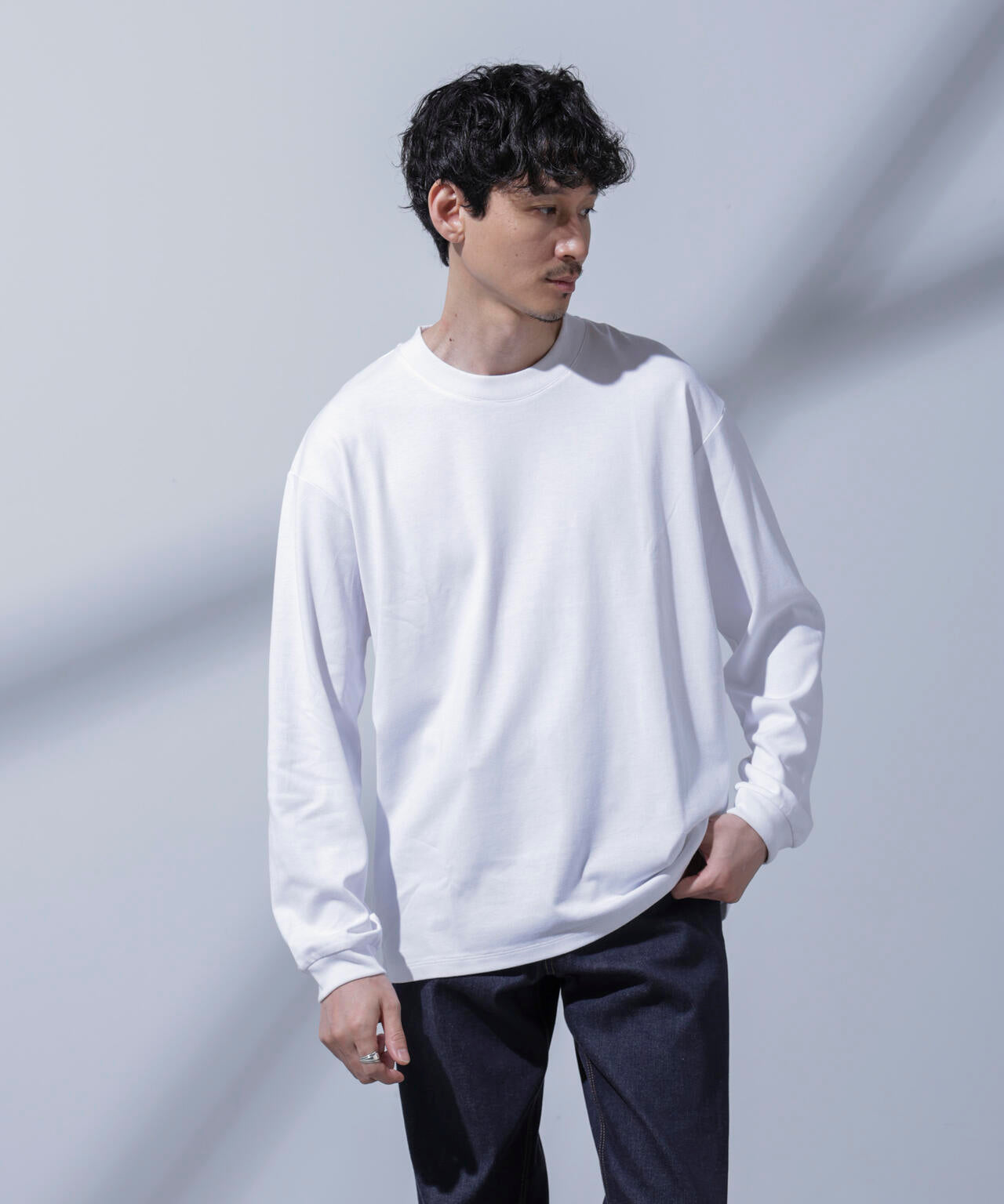 Anti Soaked(R) 汗染み防止 ビッグTシャツ 長袖