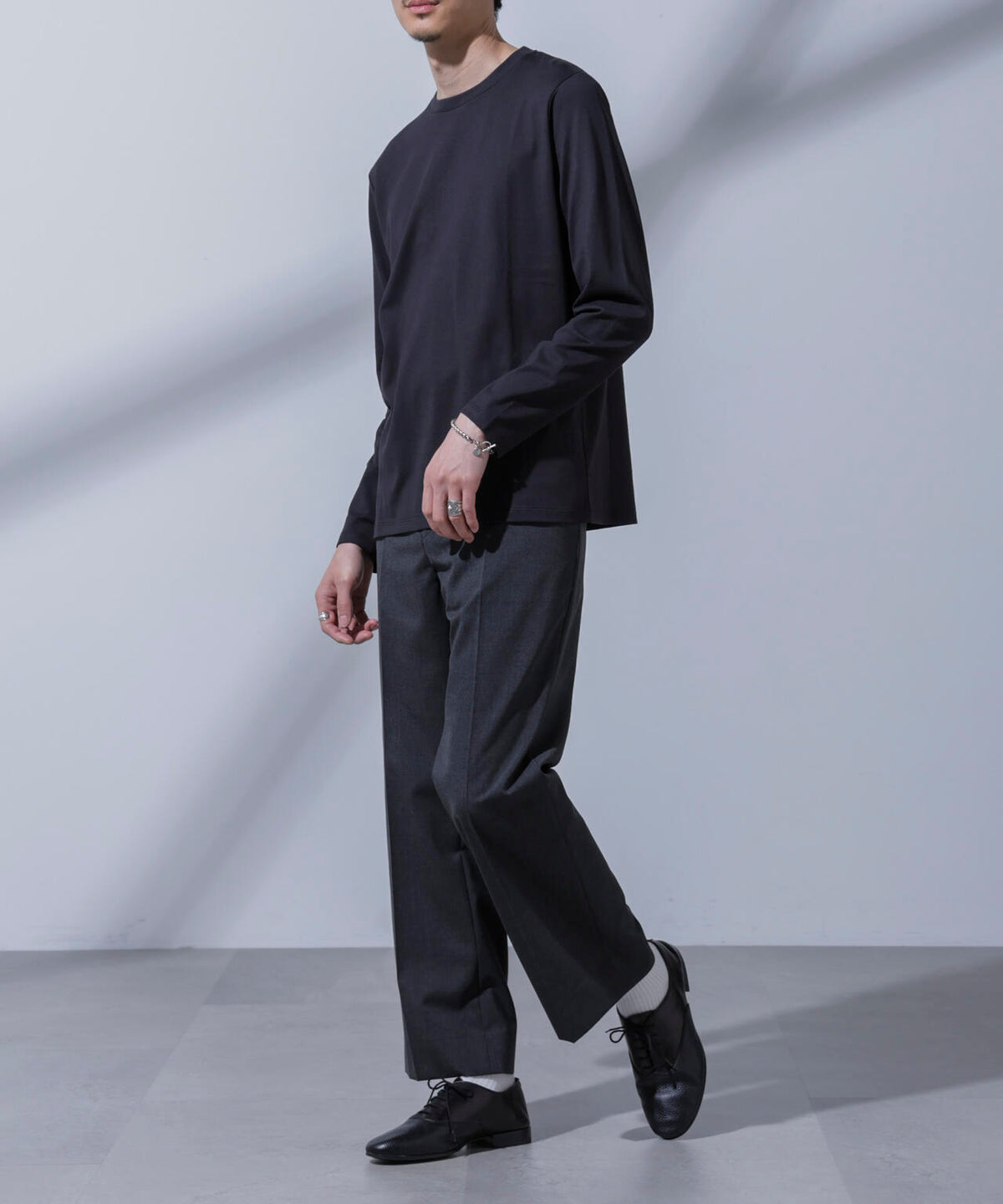 Anti Soaked(R)汗染み防止 クルーネックTシャツ 長袖