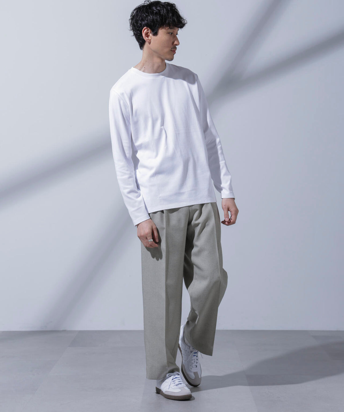 Anti Soaked(R)汗染み防止 クルーネックTシャツ 長袖