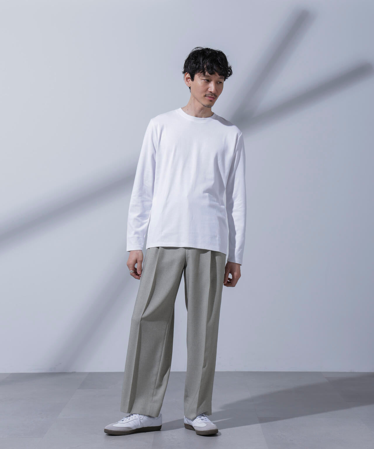Anti Soaked(R)汗染み防止 クルーネックTシャツ 長袖