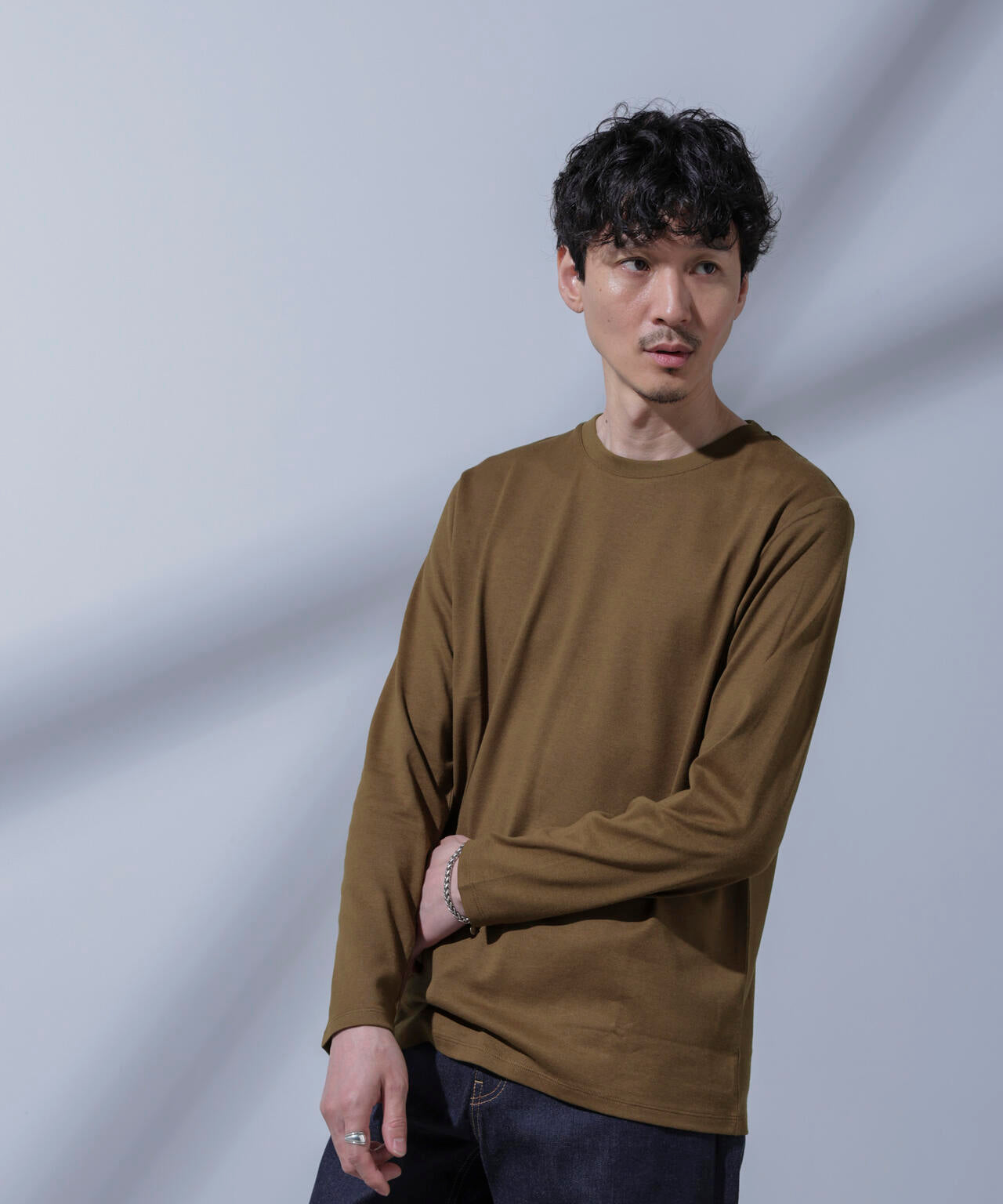 Anti Soaked(R)汗染み防止 クルーネックTシャツ 長袖