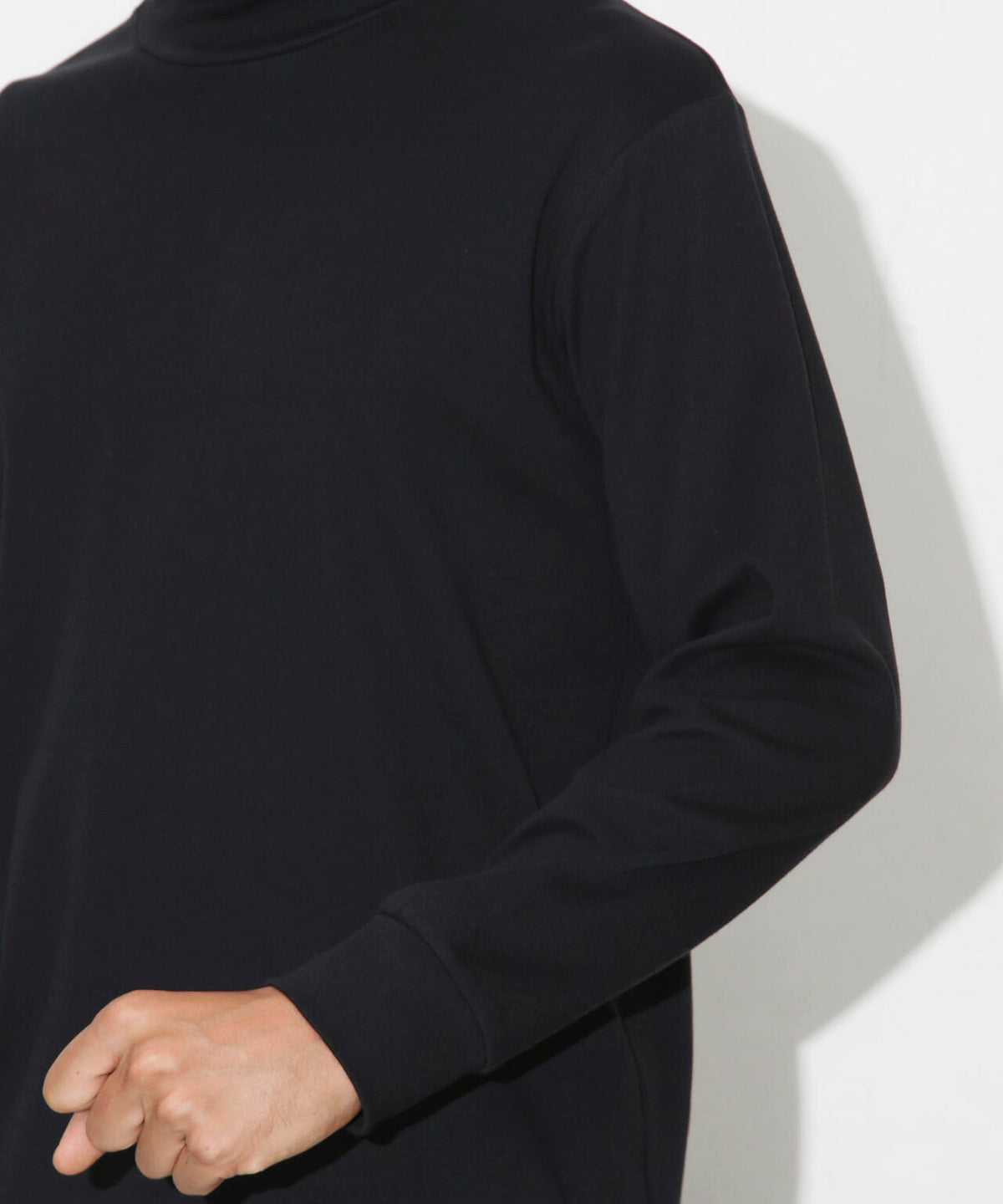Anti Soaked(R) 汗染み防止 スムースタートルネックTシャツ 長袖