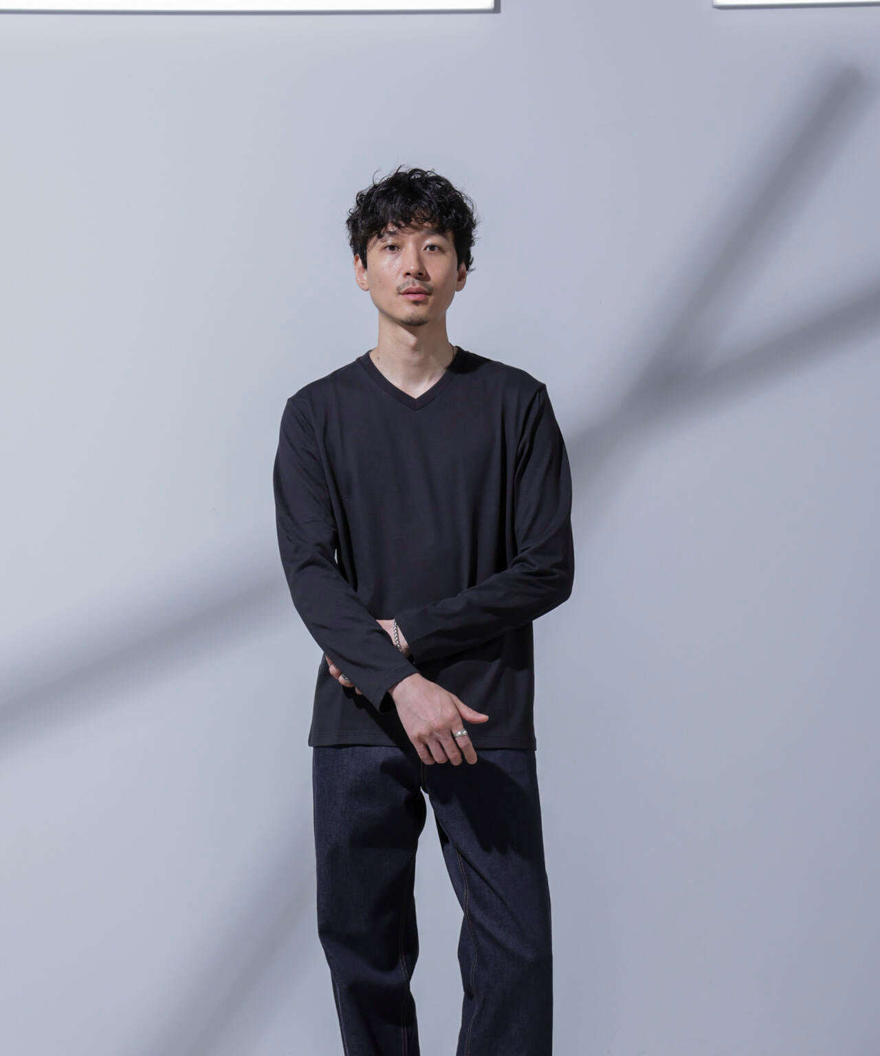Anti Soaked(R) 汗染み防止 VネックTシャツ