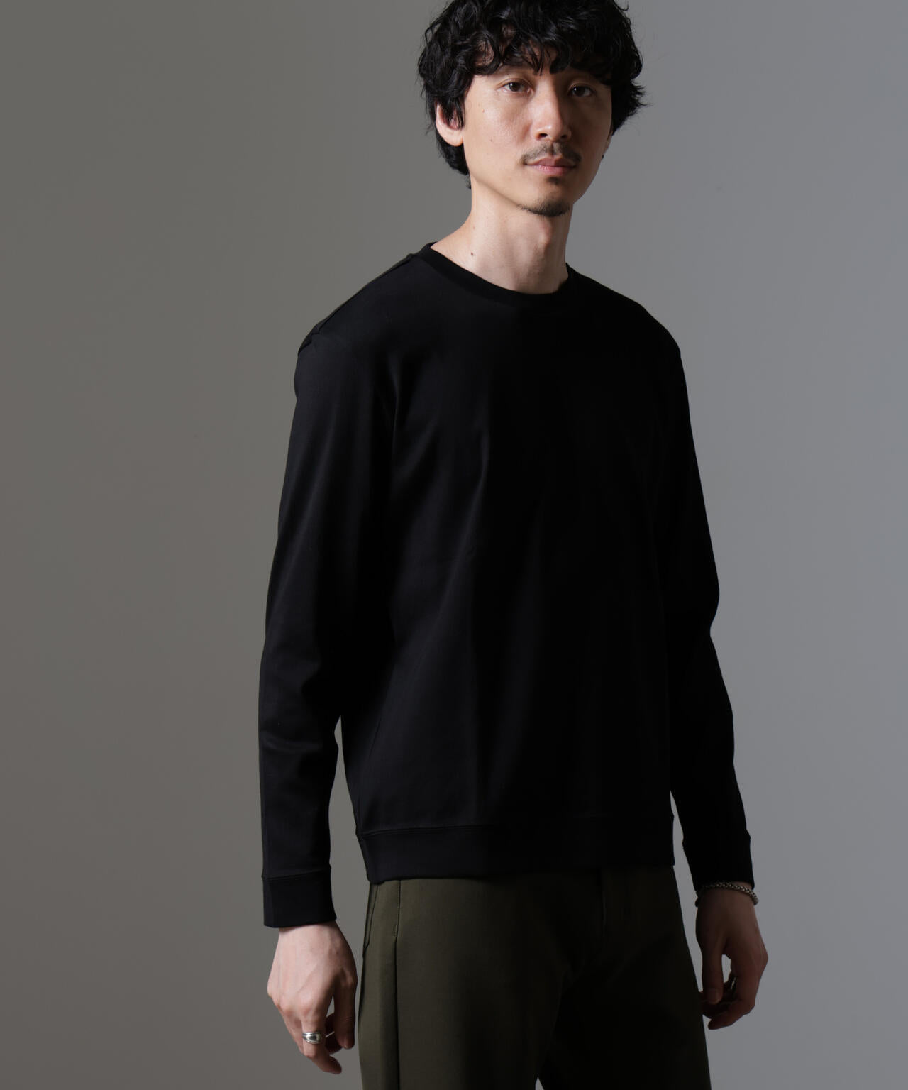 「FORMAL JERSEY」クルーネックカットソー長袖