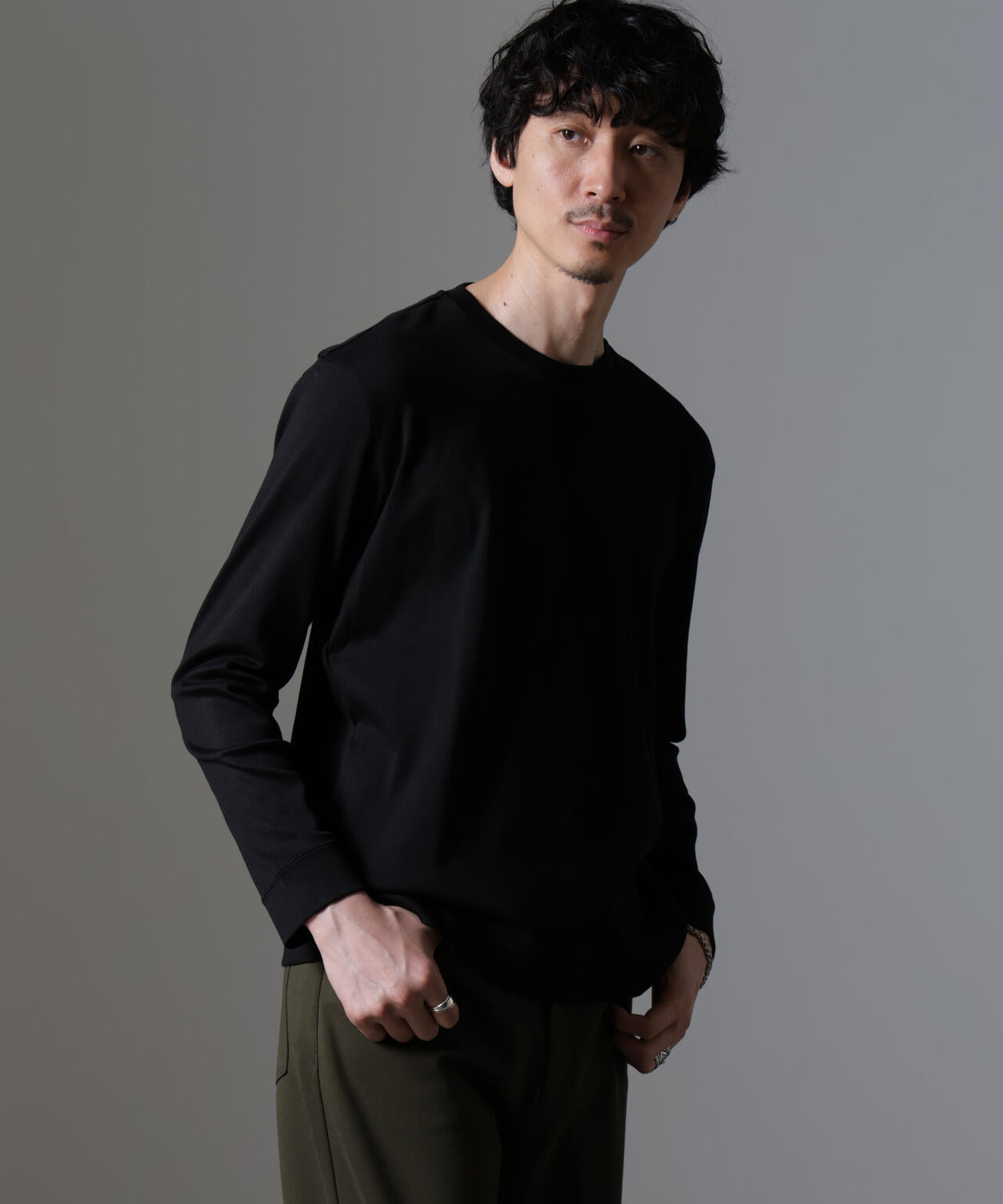 「FORMAL JERSEY」クルーネックカットソー長袖