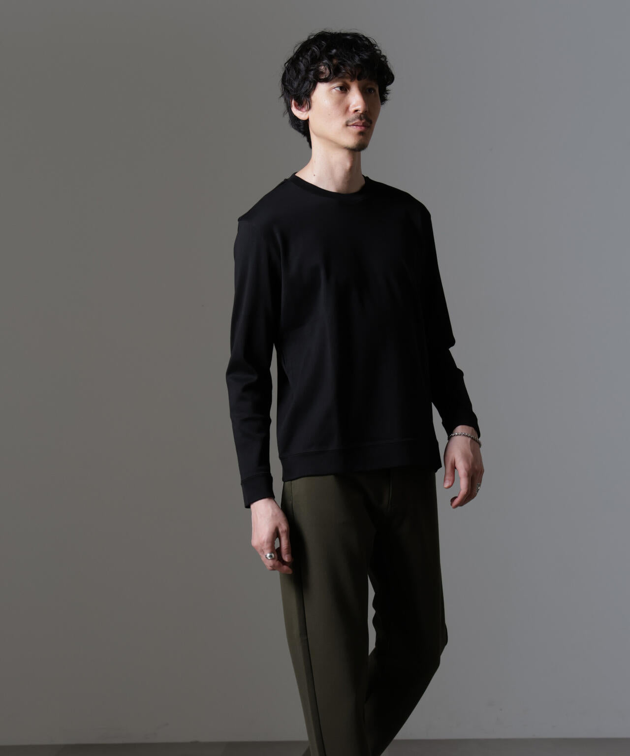 「FORMAL JERSEY」クルーネックカットソー長袖
