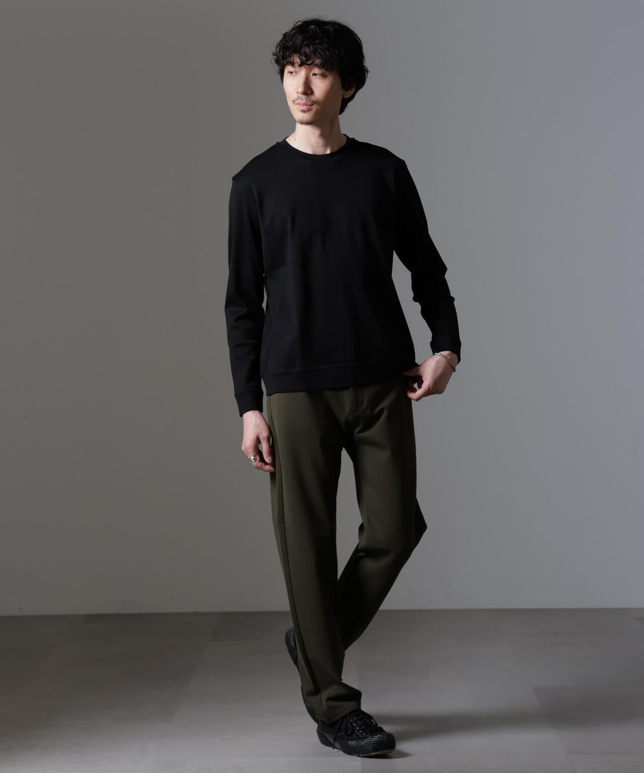 「FORMAL JERSEY」クルーネックカットソー長袖