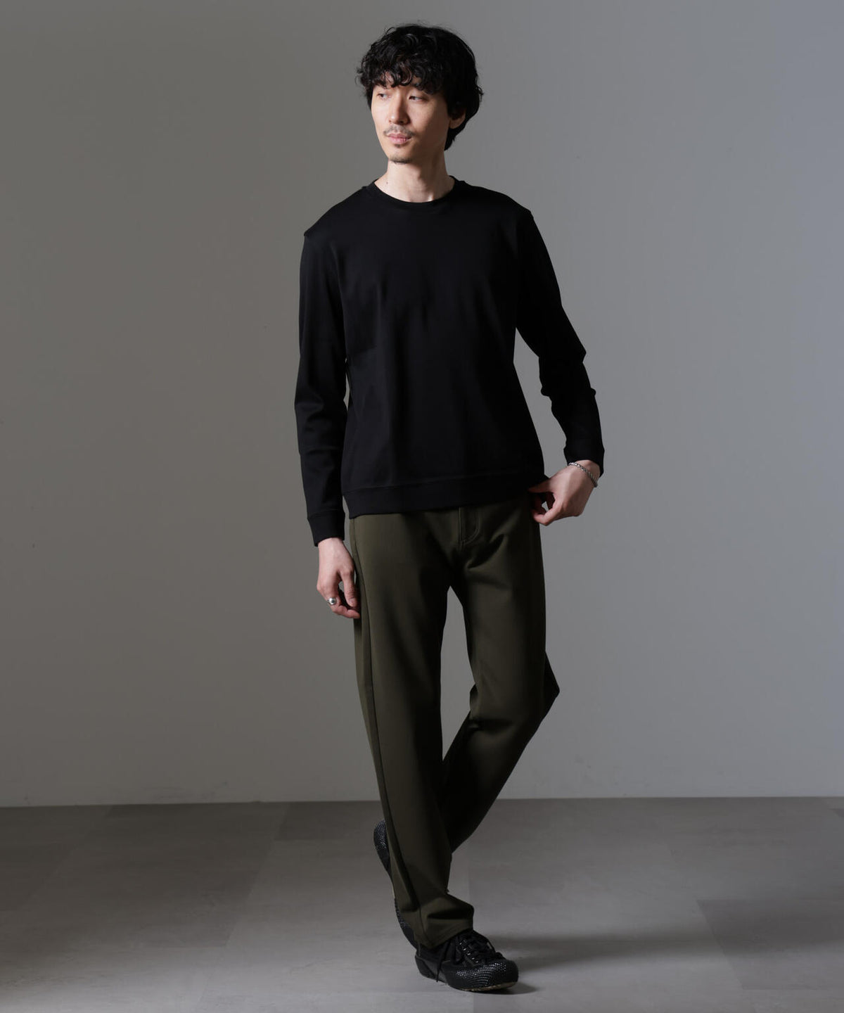 「FORMAL JERSEY」クルーネックカットソー長袖
