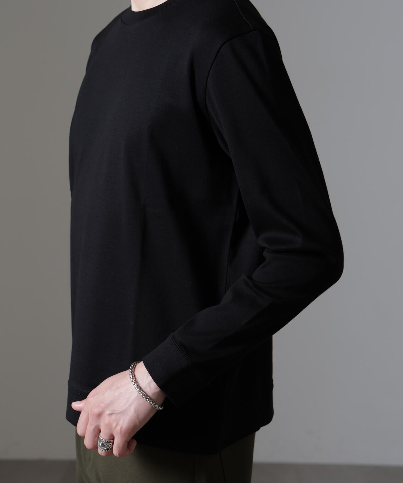 「FORMAL JERSEY」クルーネックカットソー長袖