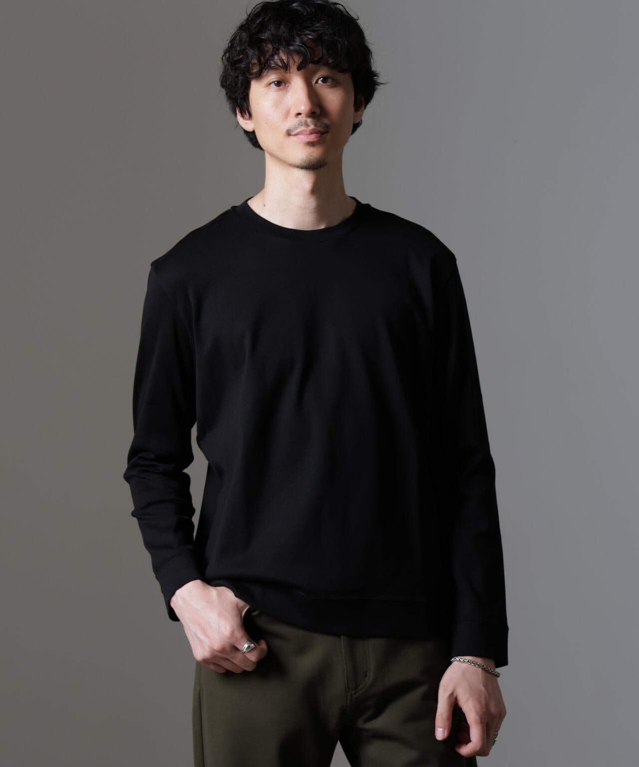 「FORMAL JERSEY」クルーネックカットソー長袖