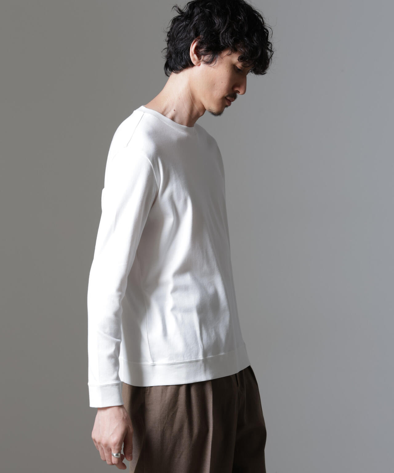 「FORMAL JERSEY」クルーネックカットソー長袖