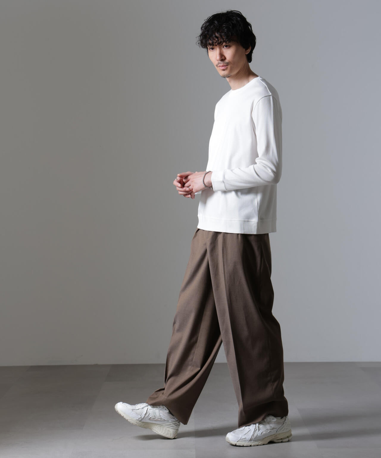 「FORMAL JERSEY」クルーネックカットソー長袖
