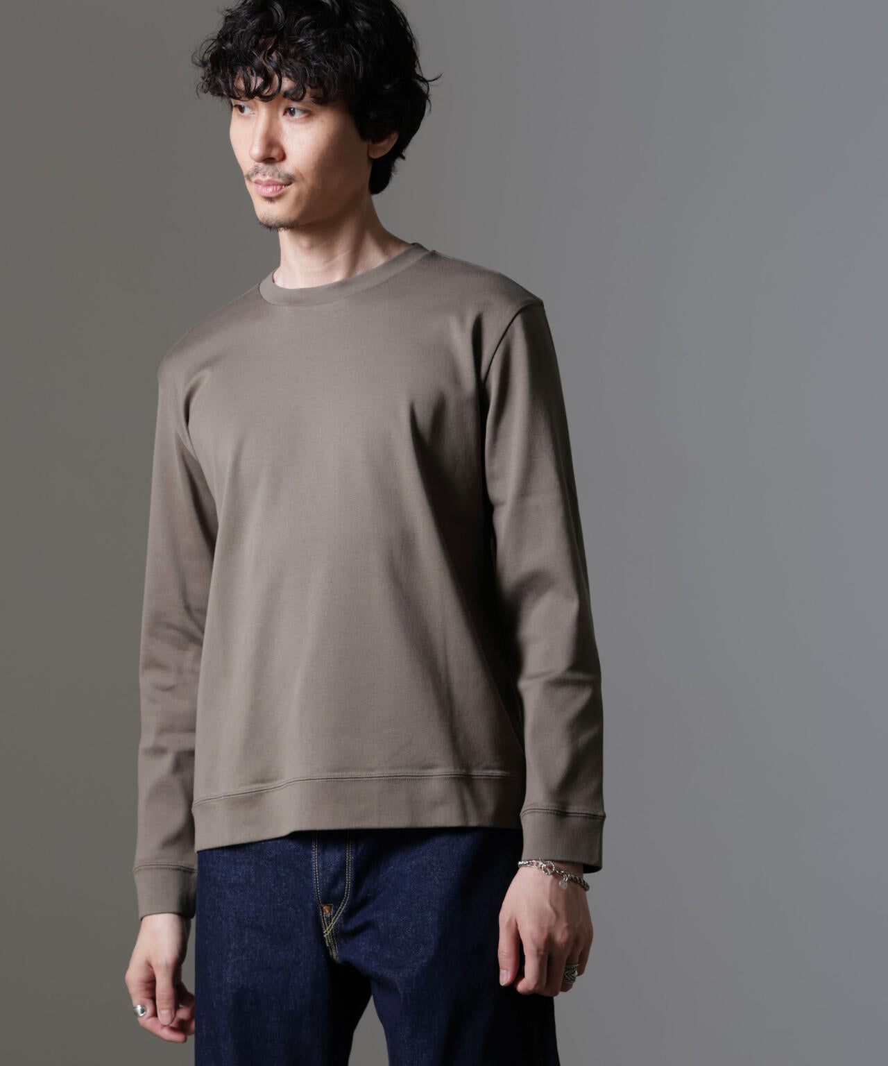「FORMAL JERSEY」クルーネックカットソー長袖