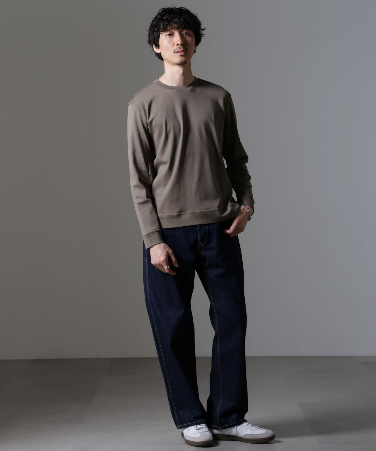 「FORMAL JERSEY」クルーネックカットソー長袖