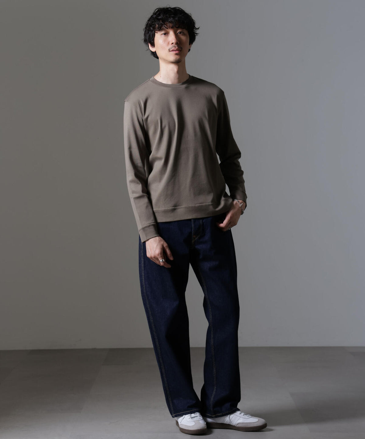 「FORMAL JERSEY」クルーネックカットソー長袖