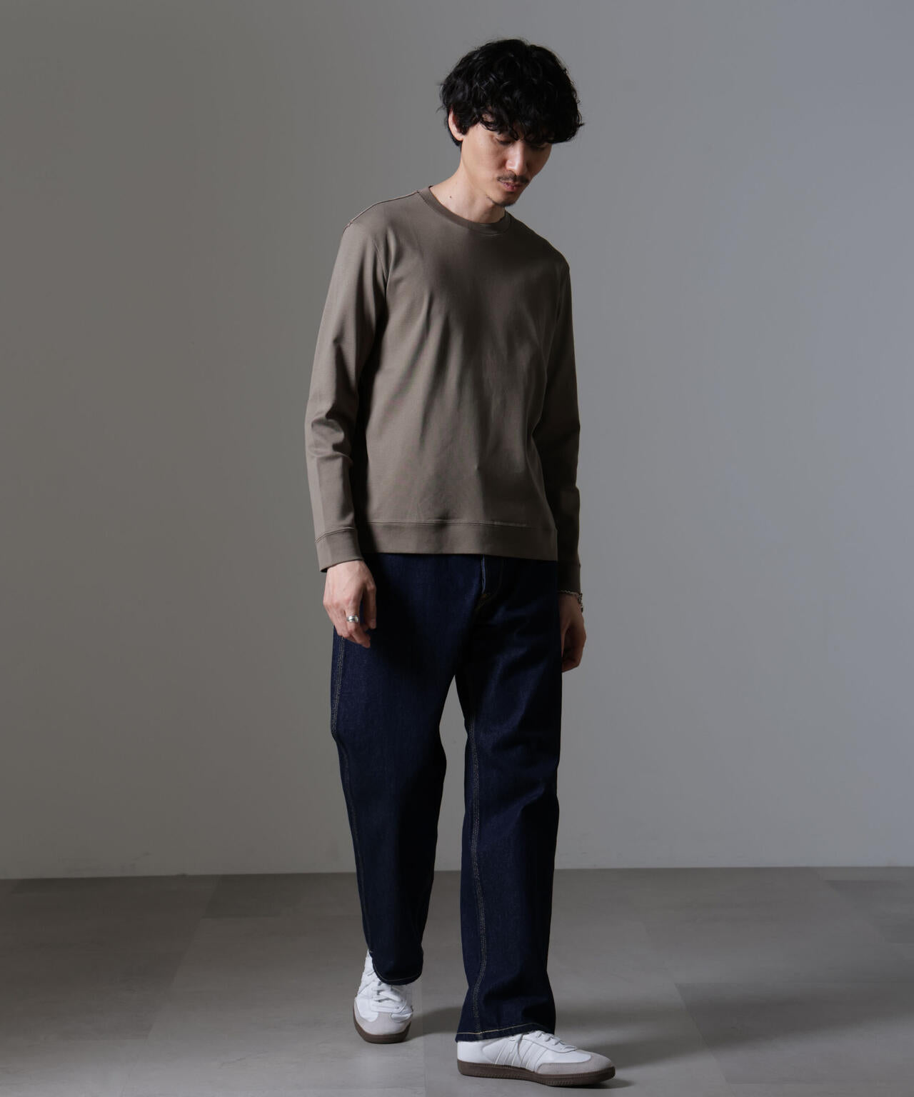 「FORMAL JERSEY」クルーネックカットソー長袖