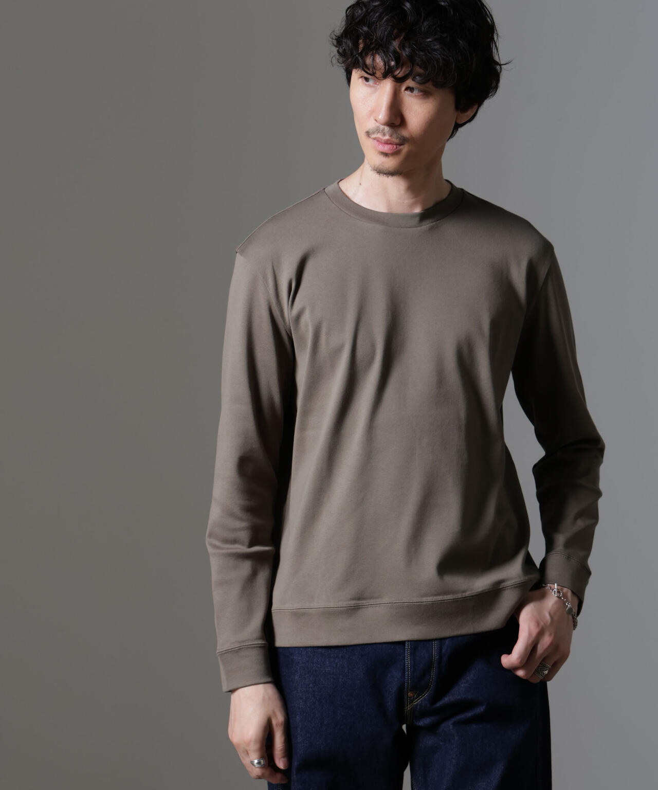 「FORMAL JERSEY」クルーネックカットソー長袖