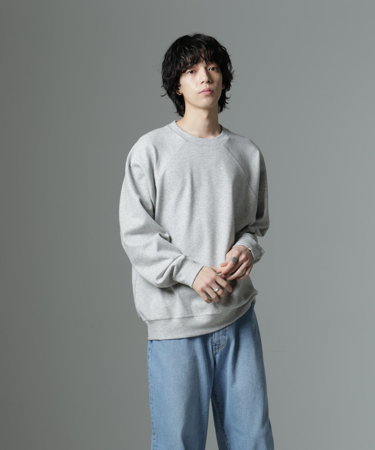 ジャガードポンチクルーネックプルオーバー