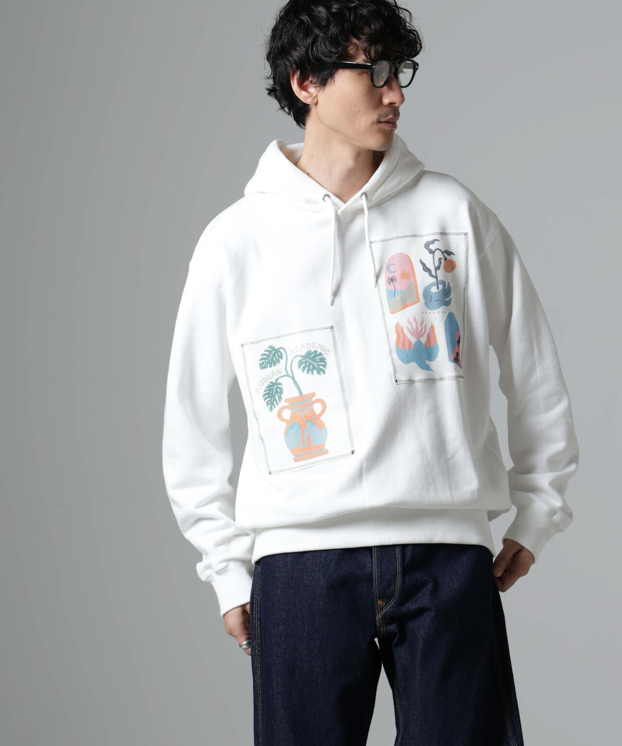 「Toyameg」modern academic リメイクプルオーバーパーカー