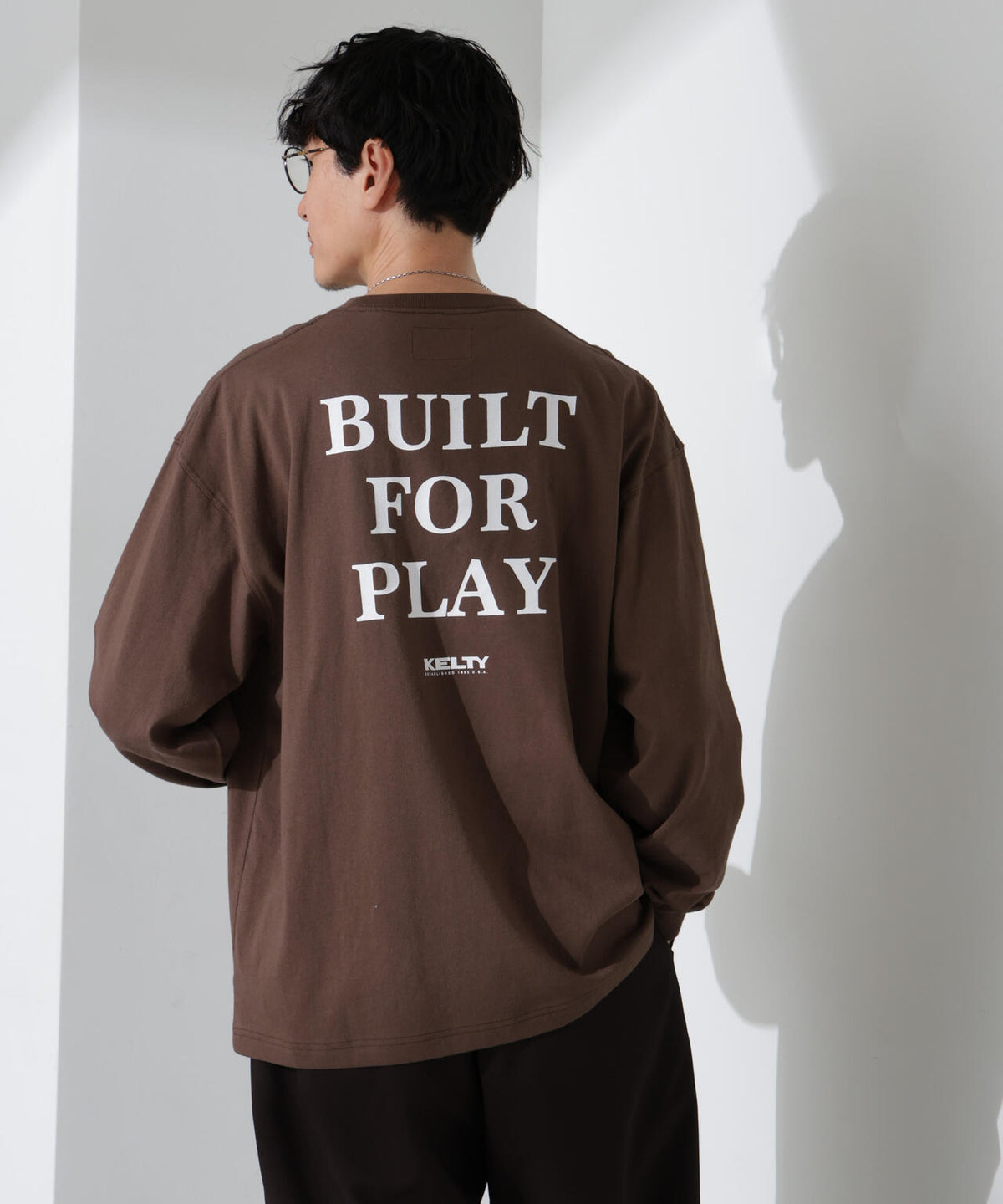 「KELTY×NANO universe」USAコットン天竺Tシャツ長袖