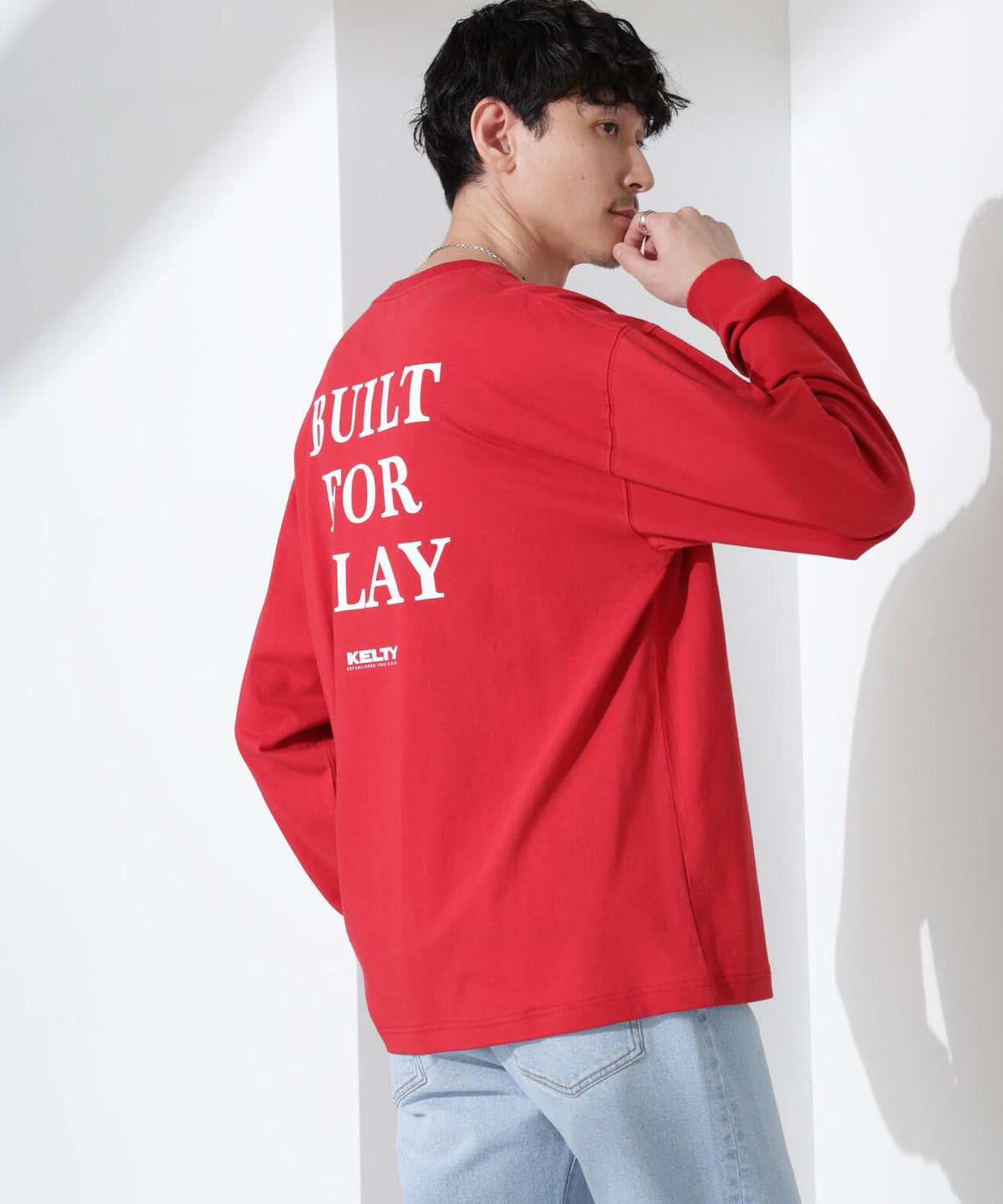 「KELTY×NANO universe」USAコットン天竺Tシャツ長袖