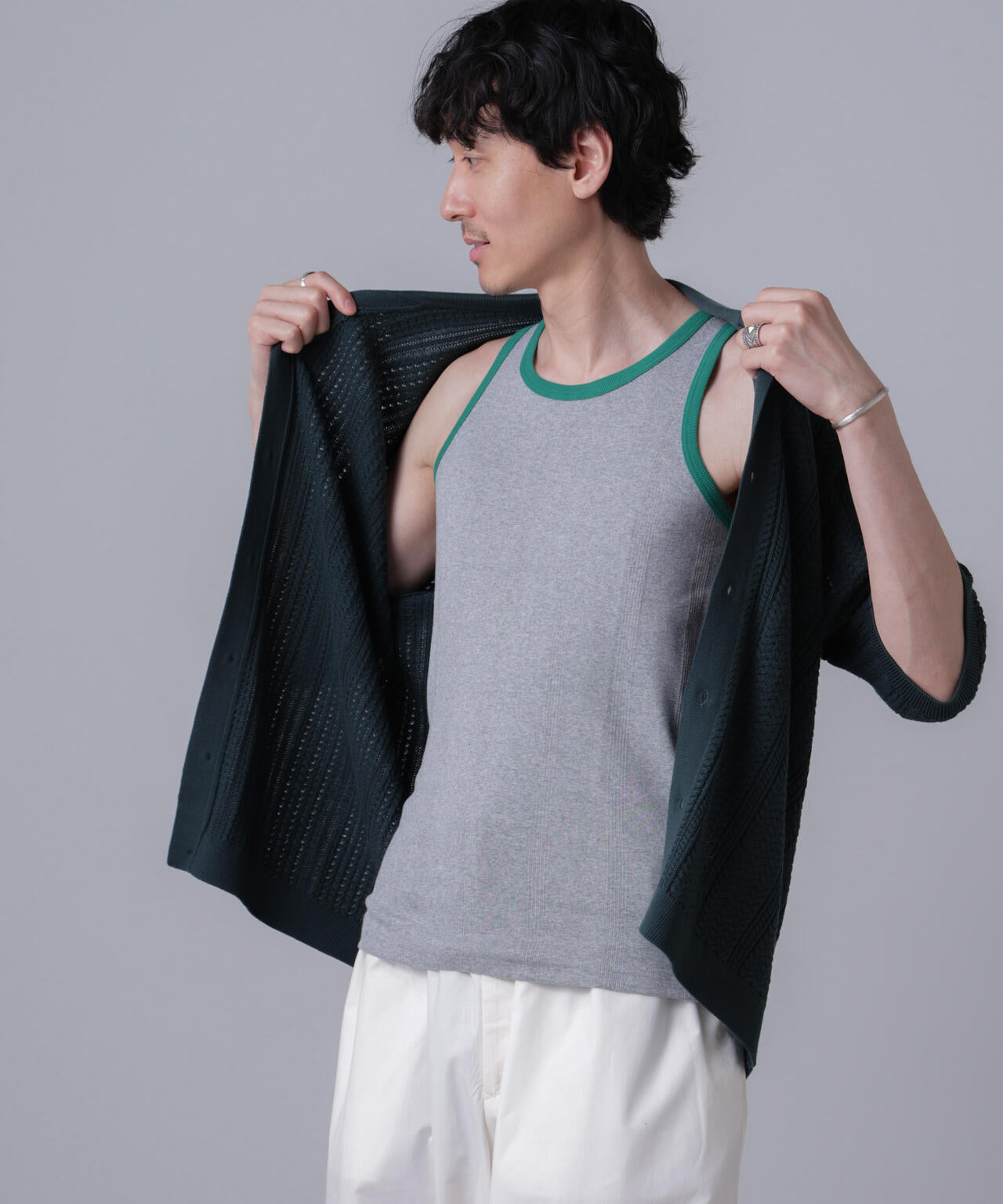 「NJ/CLUB」PARKSTOCK MILLER別注 パネルリブタンクトップ
