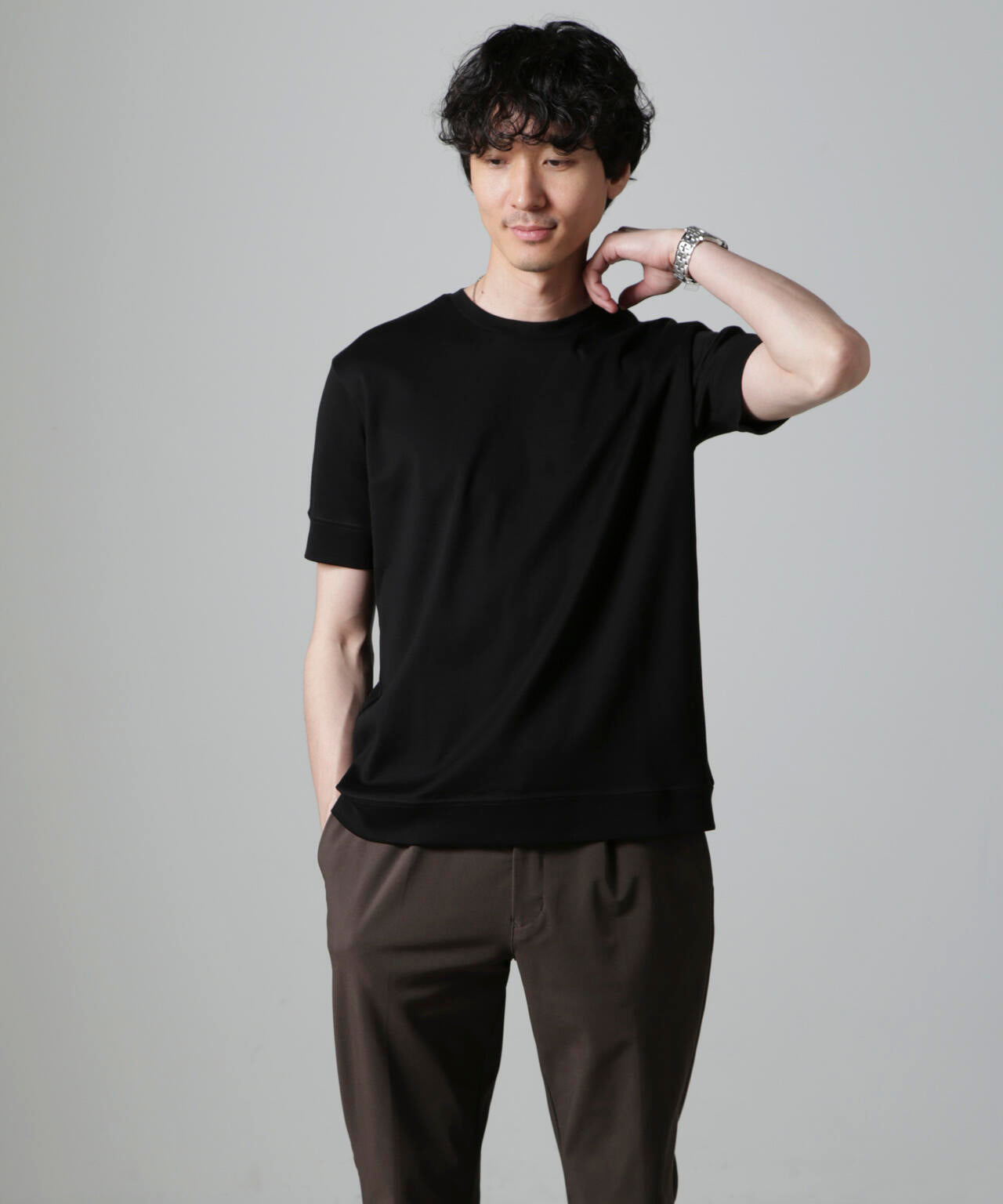 「FORMAL JERSEY」クルーネックカットソー半袖