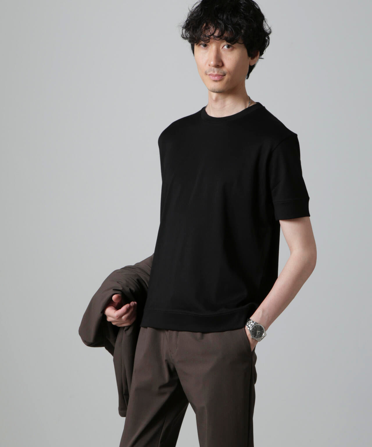「FORMAL JERSEY」クルーネックカットソー半袖