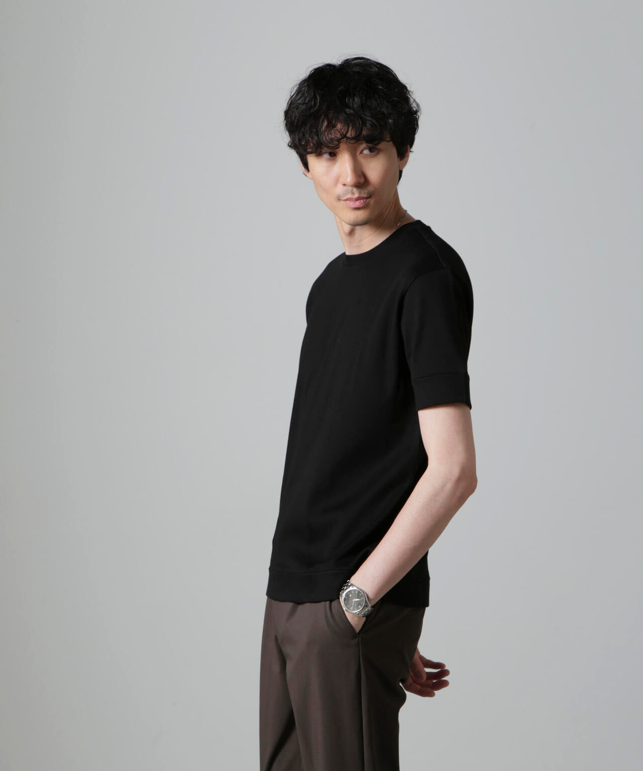 「FORMAL JERSEY」クルーネックカットソー半袖