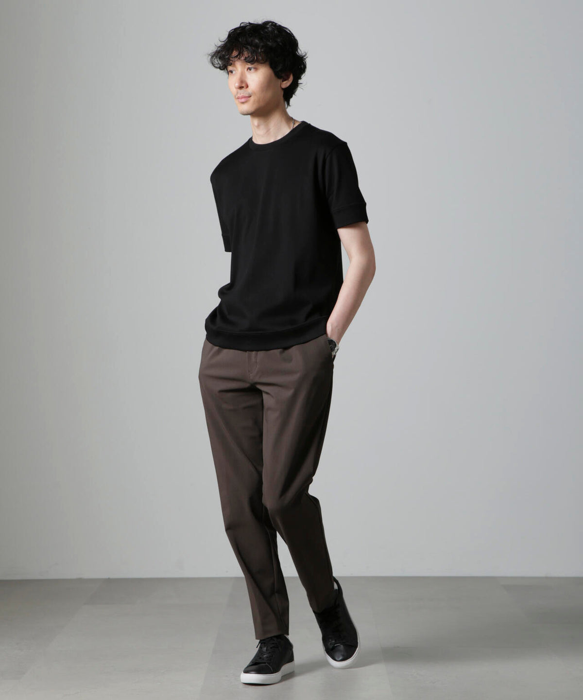 「FORMAL JERSEY」クルーネックカットソー半袖
