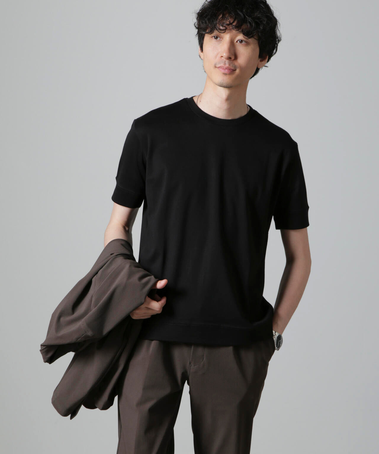 「FORMAL JERSEY」クルーネックカットソー半袖