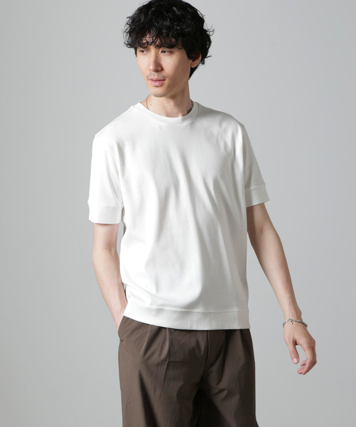 「FORMAL JERSEY」クルーネックカットソー半袖
