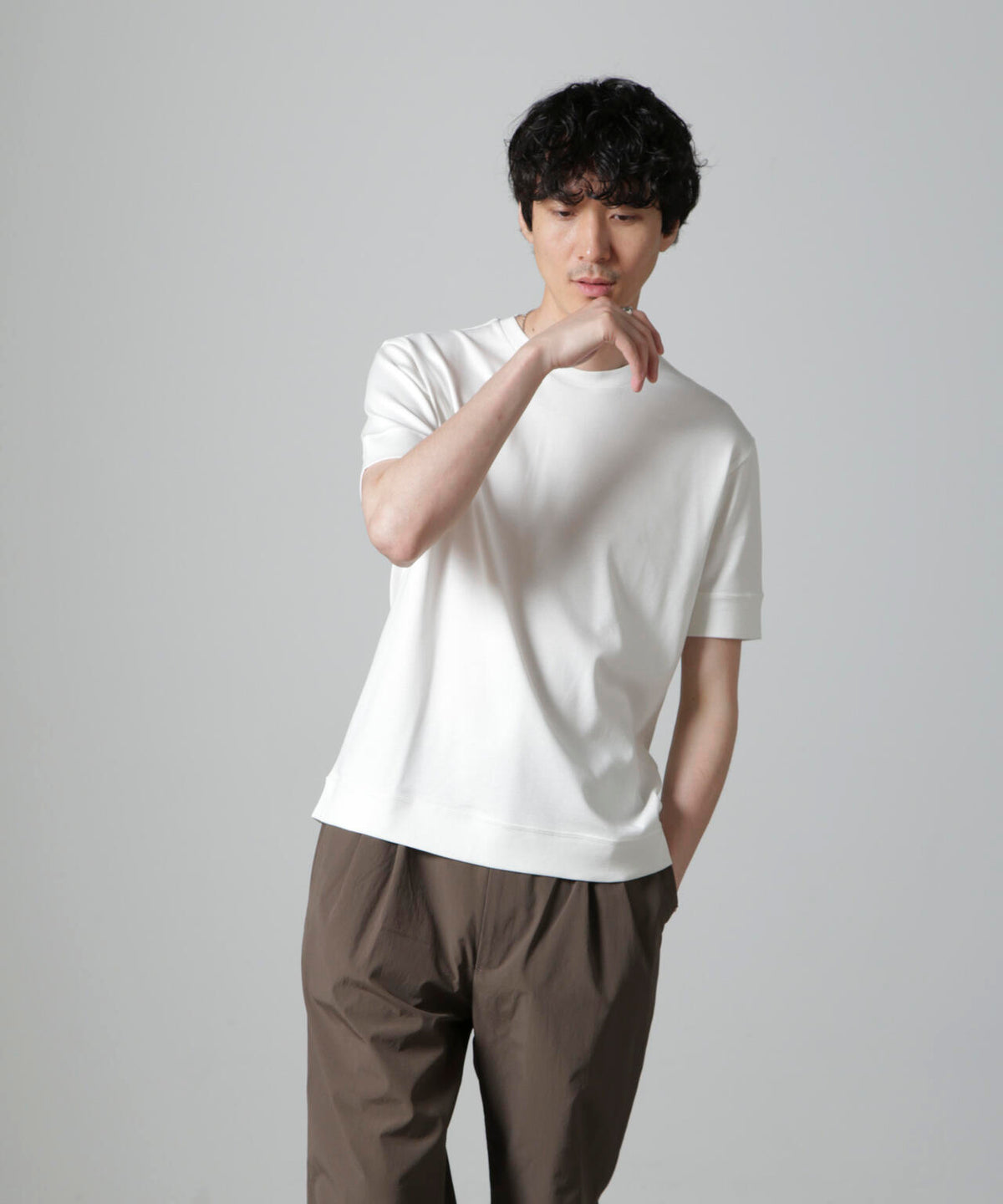 「FORMAL JERSEY」クルーネックカットソー半袖