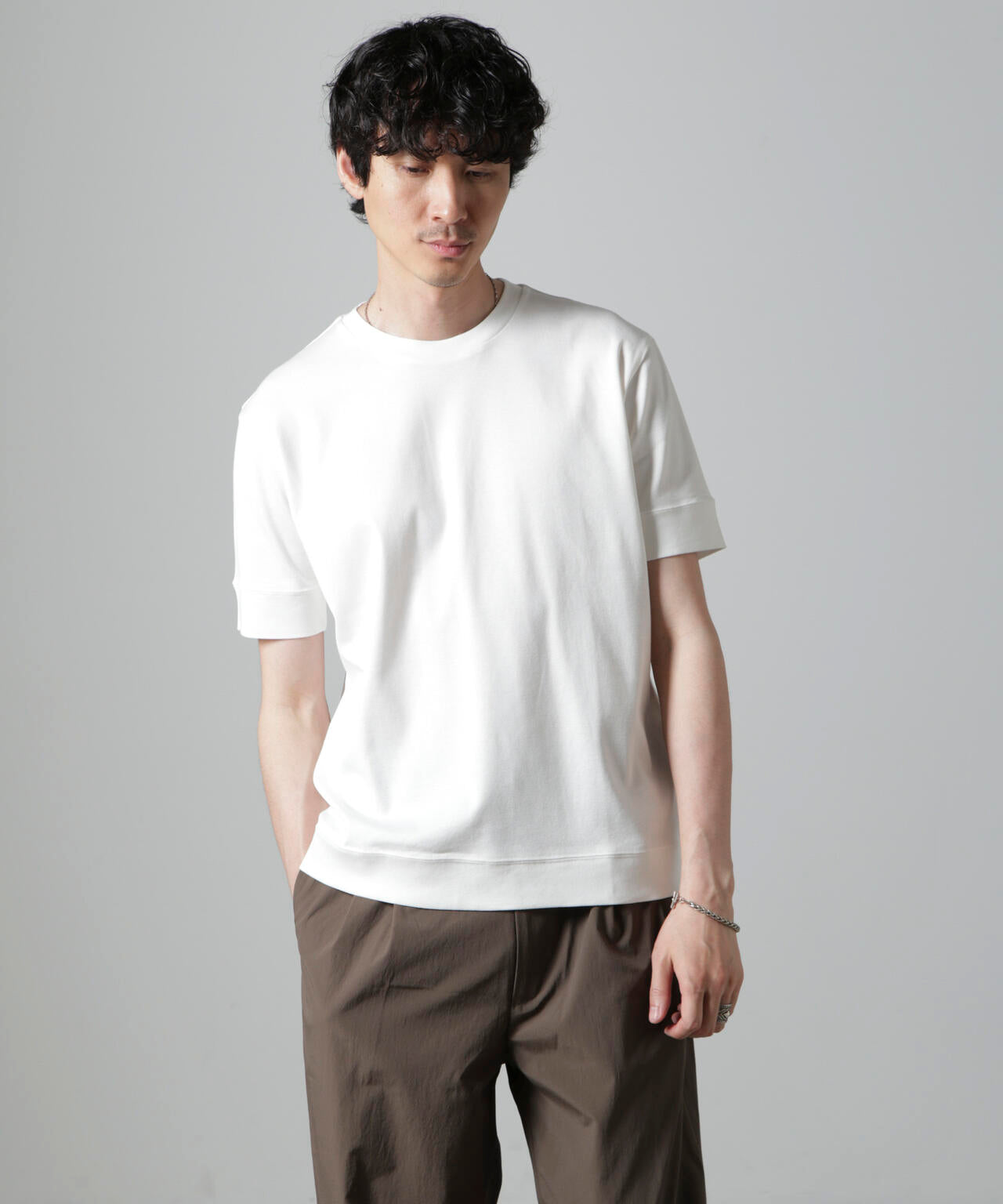 「FORMAL JERSEY」クルーネックカットソー半袖