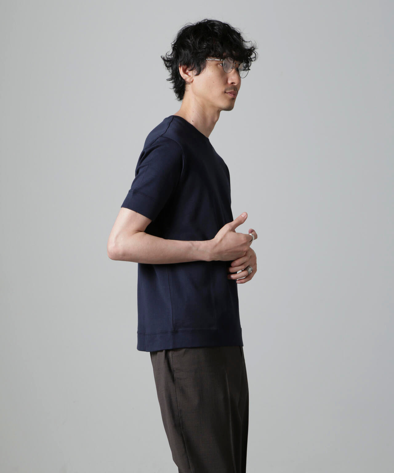「FORMAL JERSEY」クルーネックカットソー半袖