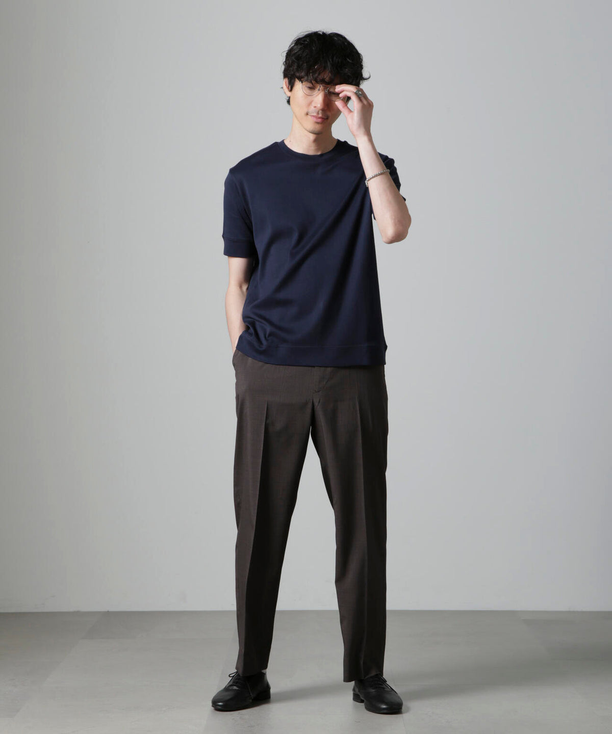 「FORMAL JERSEY」クルーネックカットソー半袖