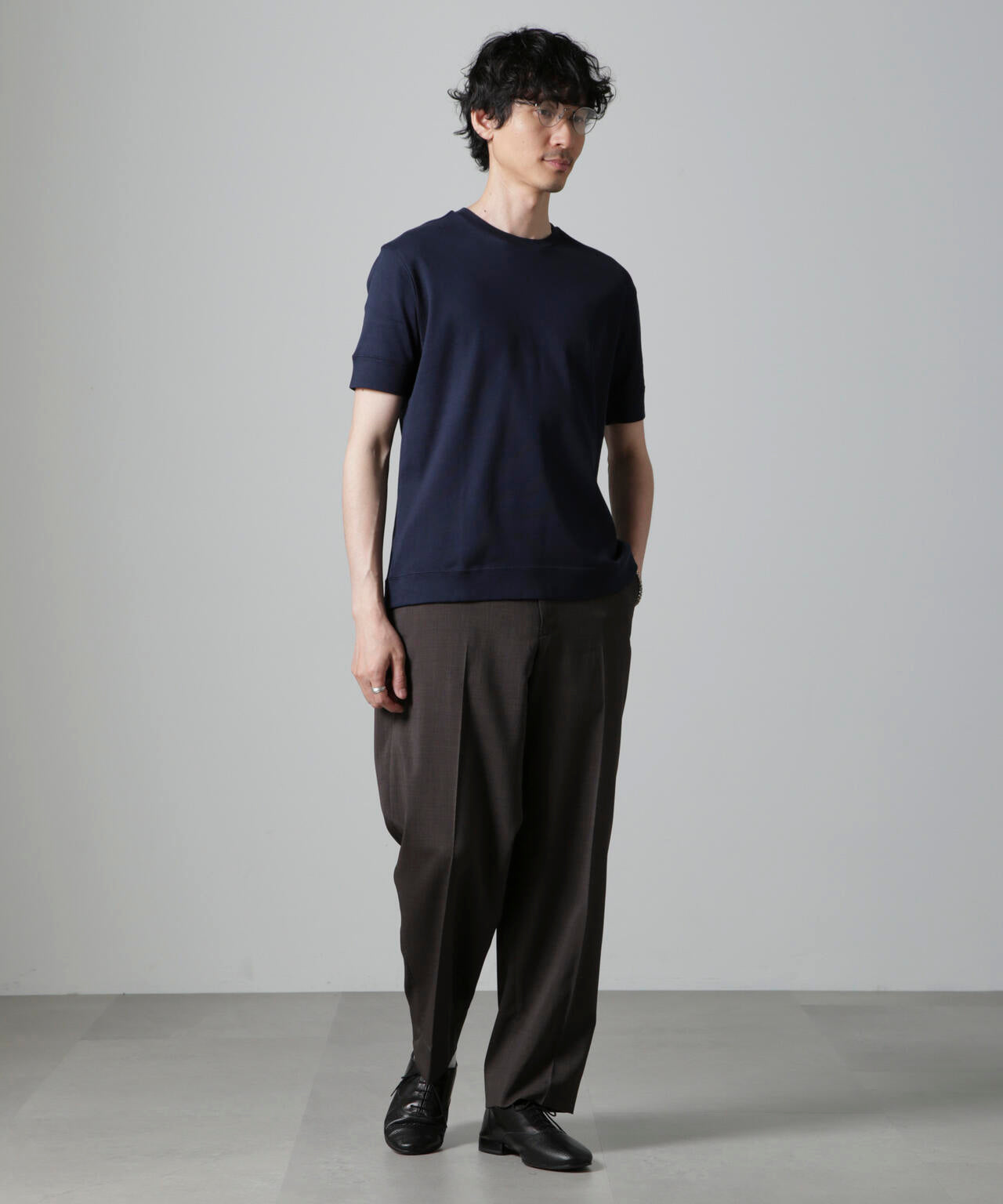「FORMAL JERSEY」クルーネックカットソー半袖
