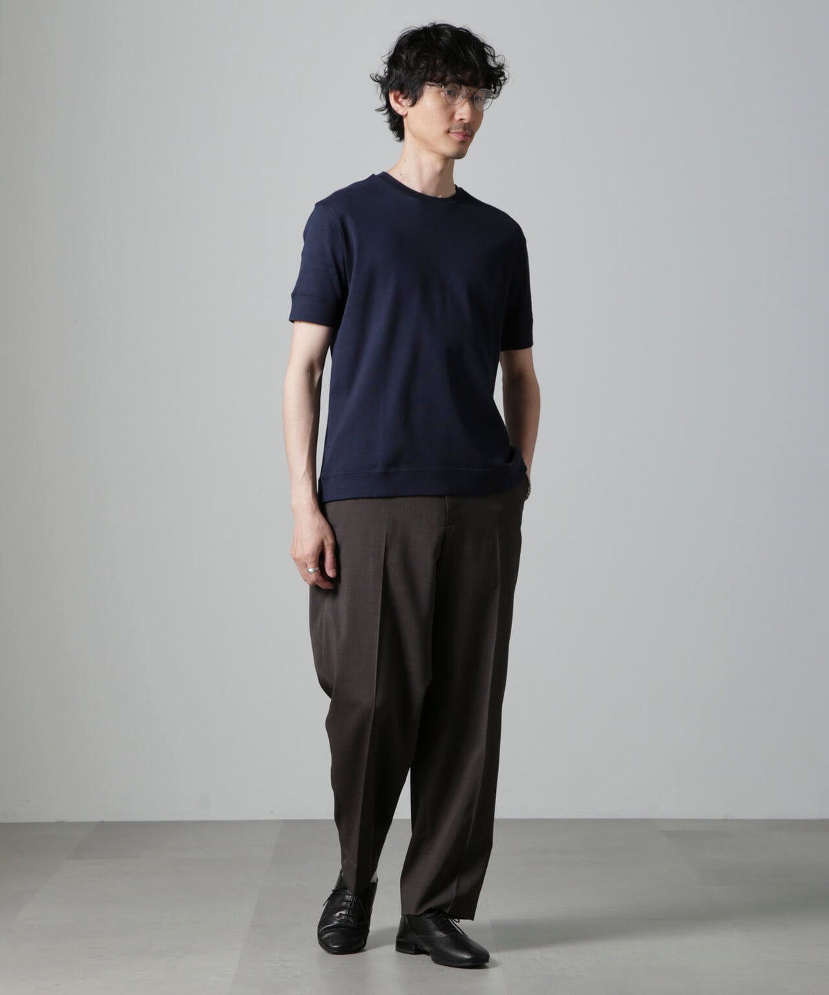 「FORMAL JERSEY」クルーネックカットソー半袖