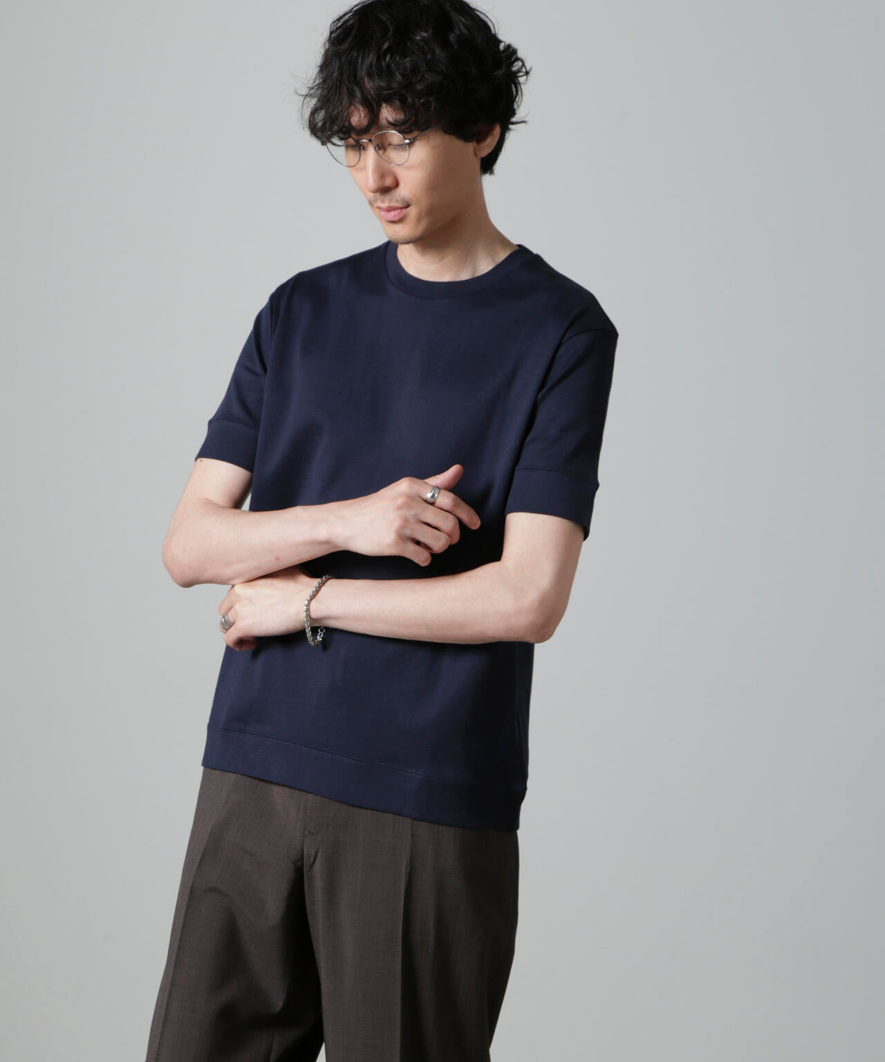 「FORMAL JERSEY」クルーネックカットソー半袖
