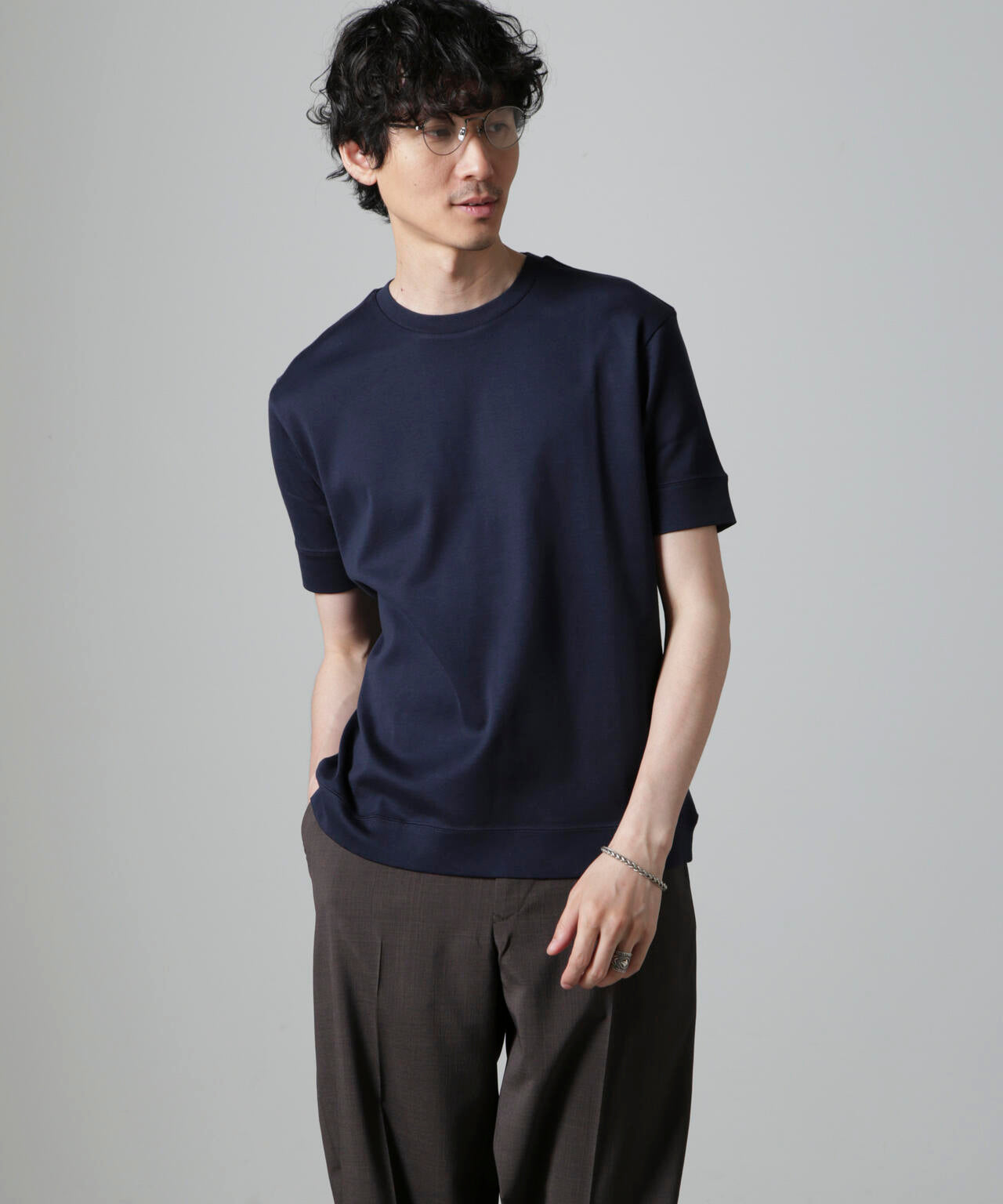 「FORMAL JERSEY」クルーネックカットソー半袖