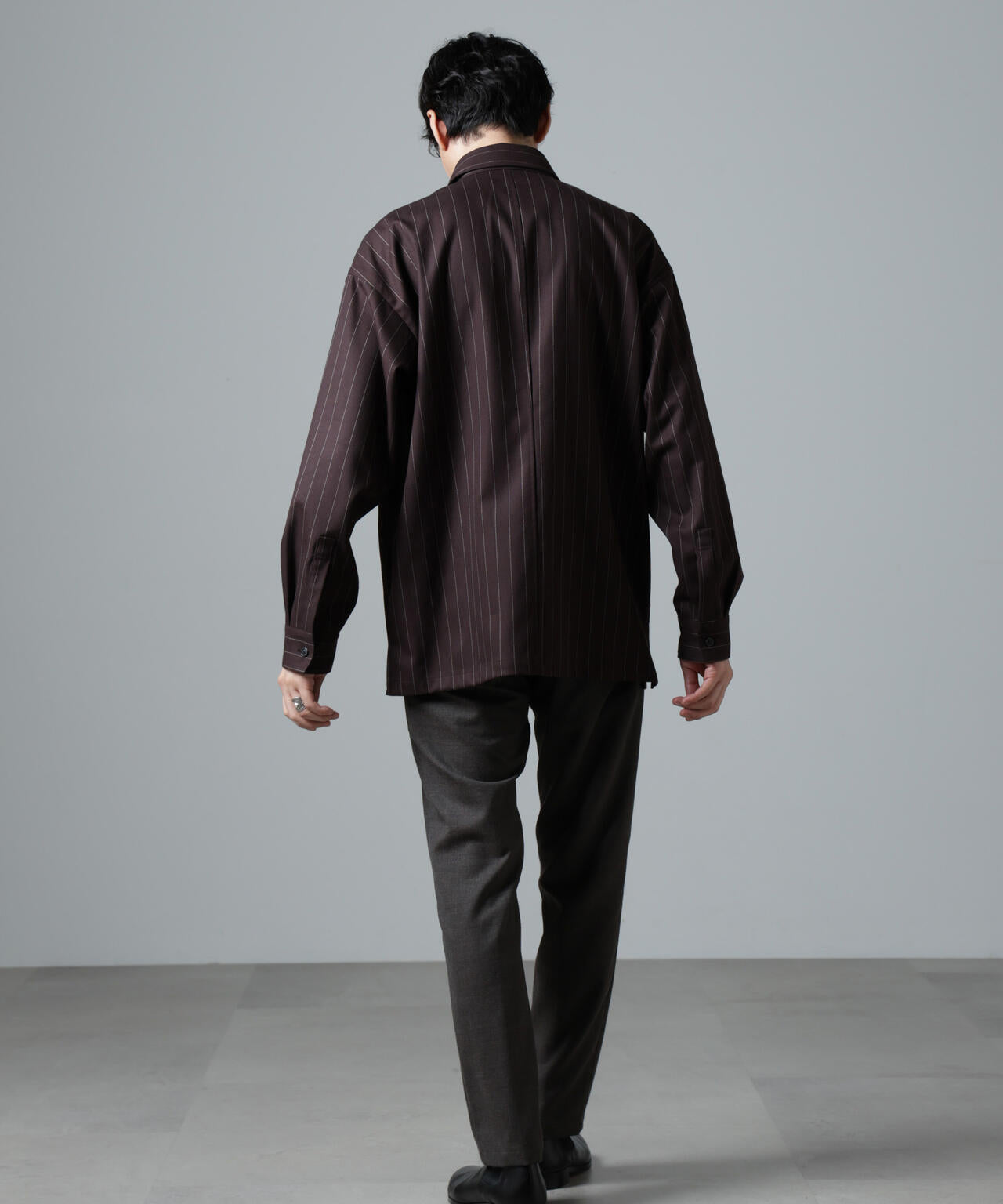 「N TROUSERS PREMIUM」RENURウール混洗えるサキソニーパンツ(セットアップ可)