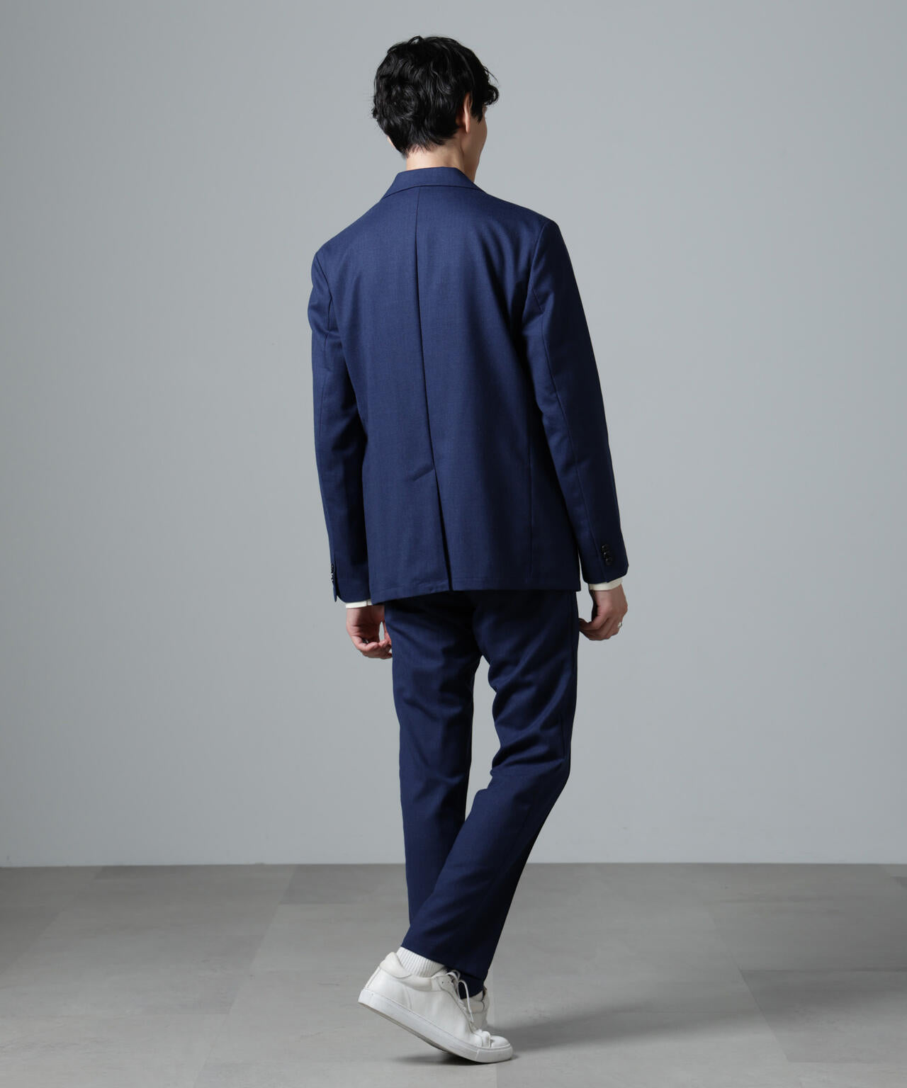 「N TROUSERS PREMIUM」RENURウール混洗えるサキソニーパンツ(セットアップ可)