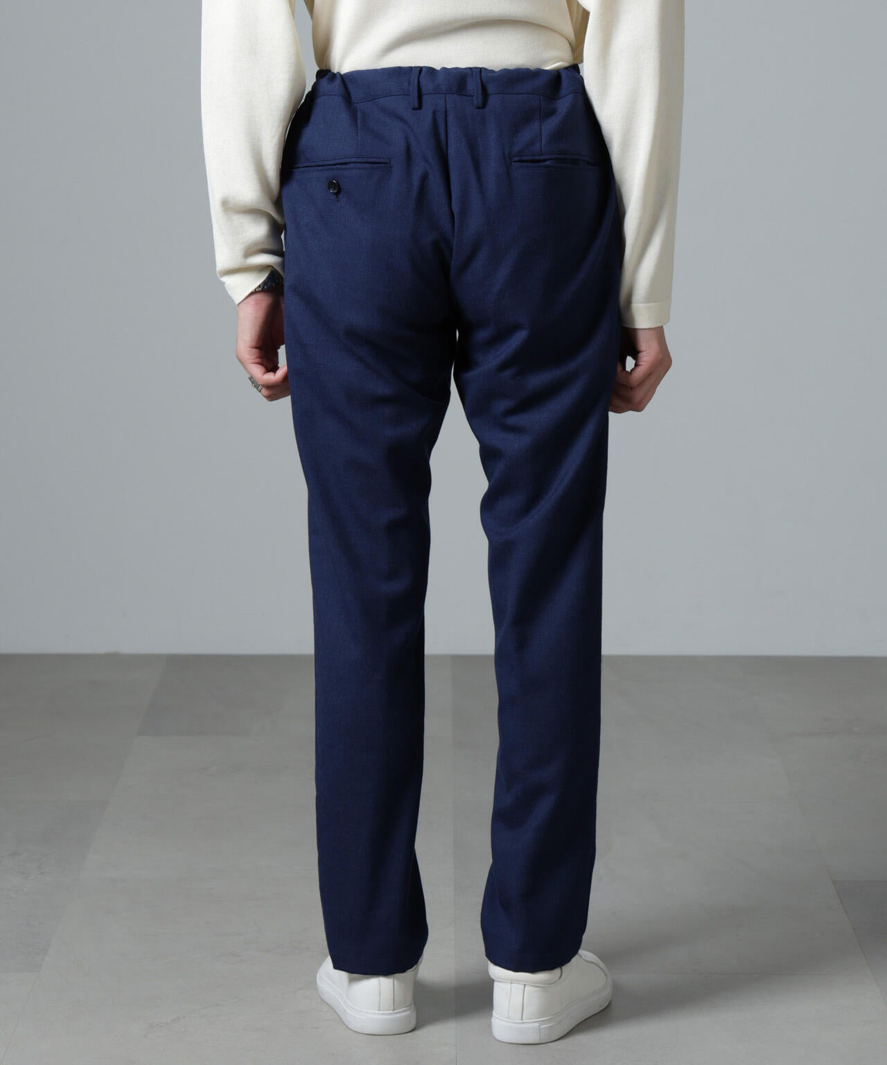 「N TROUSERS PREMIUM」RENURウール混洗えるサキソニーパンツ(セットアップ可)